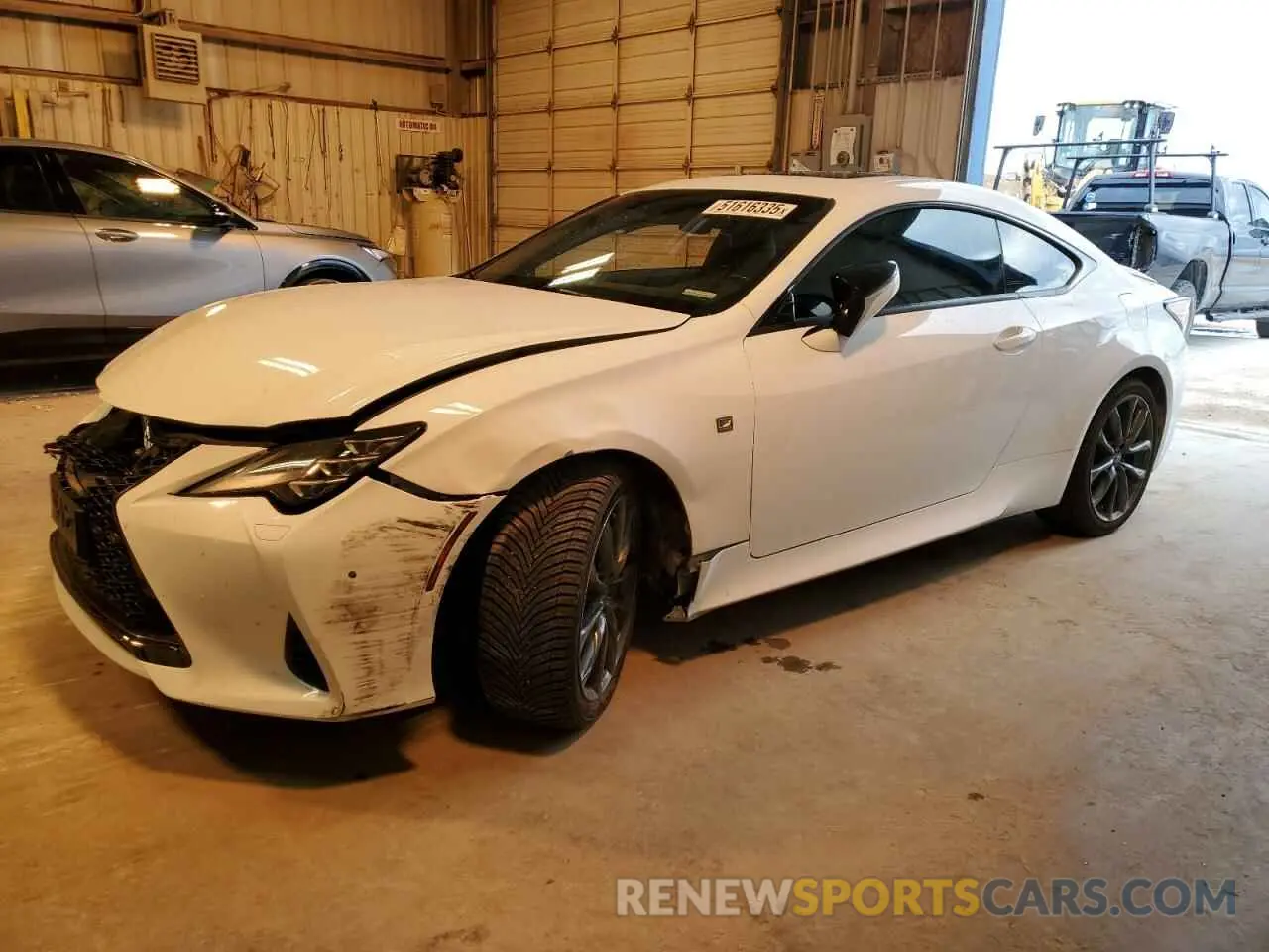 1 Photograph of a damaged car JTHGZ5DC7M5011168 LEXUS RC350 2021