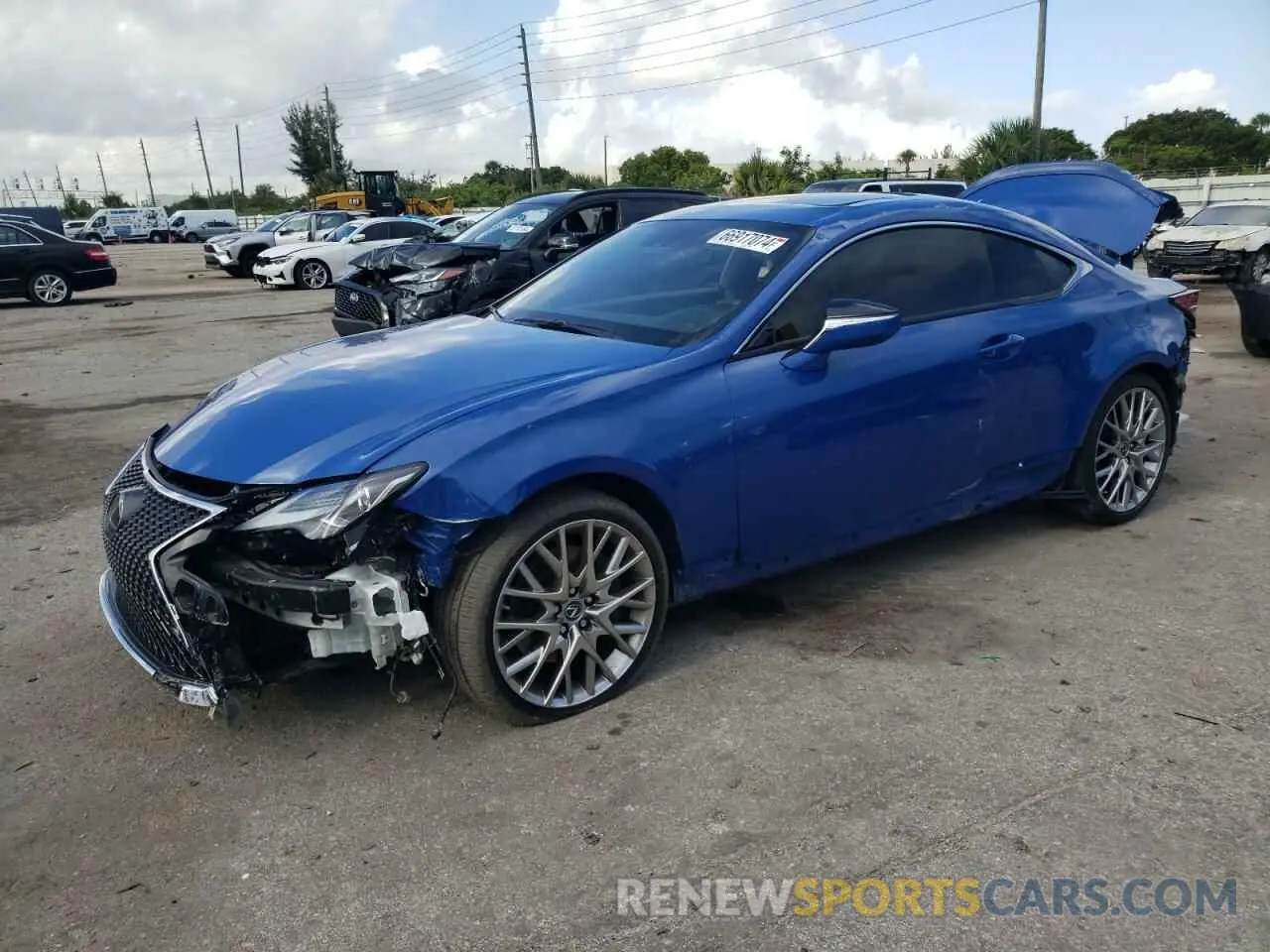 1 Photograph of a damaged car JTHDZ5BC2N5025759 LEXUS RC350 2022