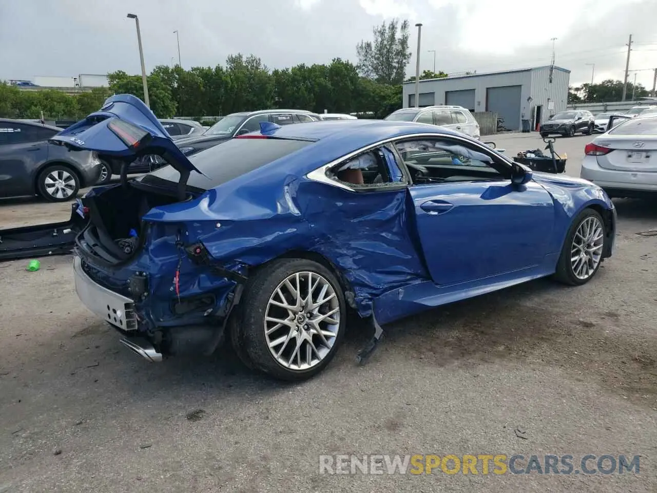 3 Photograph of a damaged car JTHDZ5BC2N5025759 LEXUS RC350 2022
