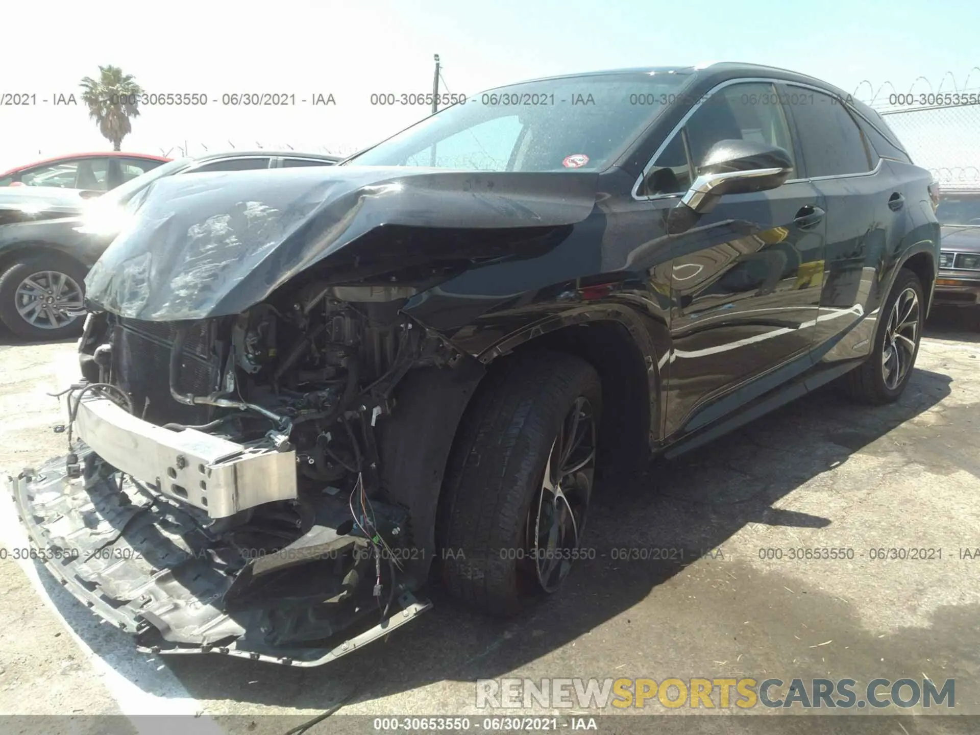 2 Photograph of a damaged car 2T2BGMCAXKC032569 LEXUS RX 2019
