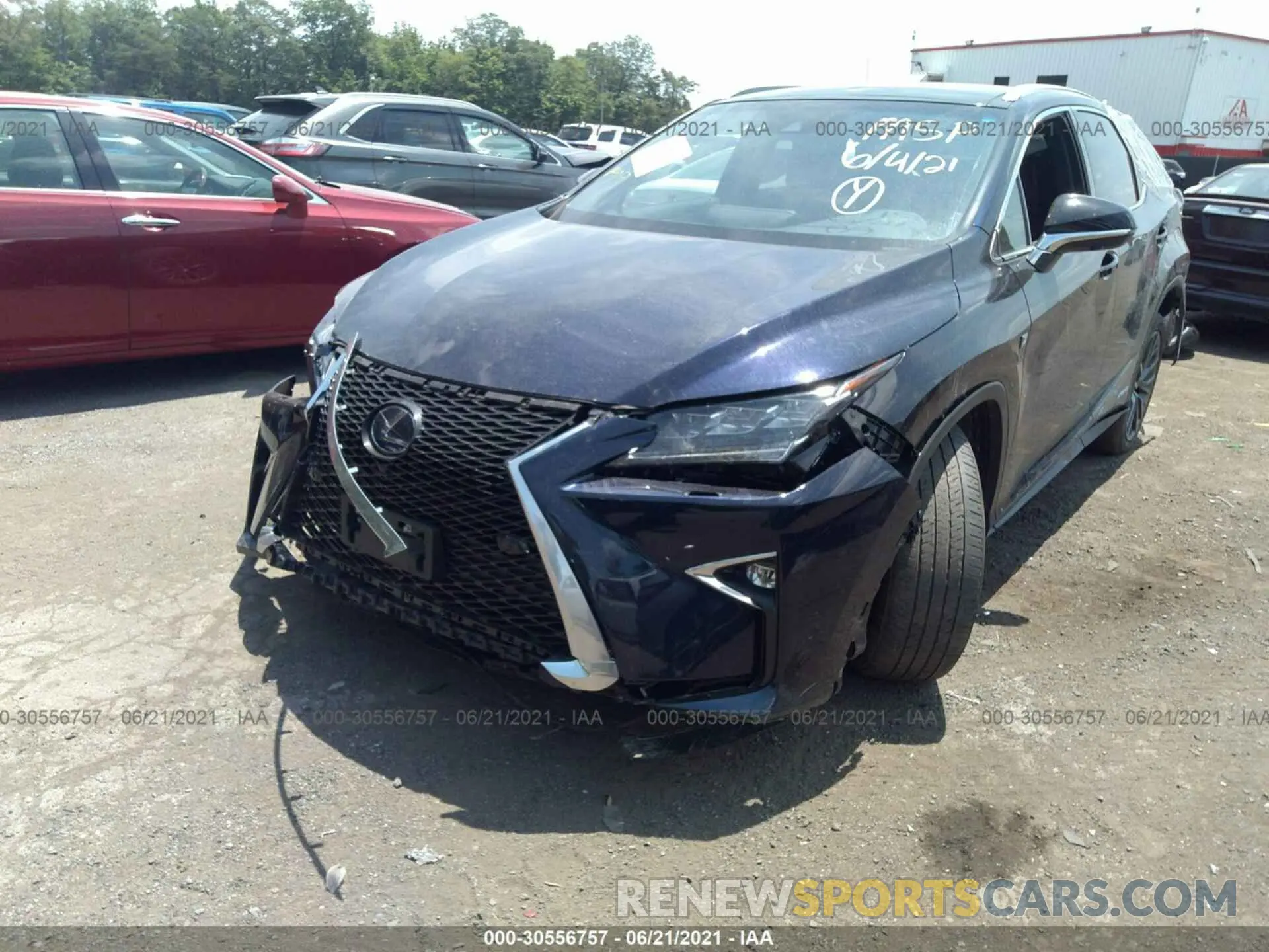 2 Photograph of a damaged car 2T2BGMCAXKC035682 LEXUS RX 2019