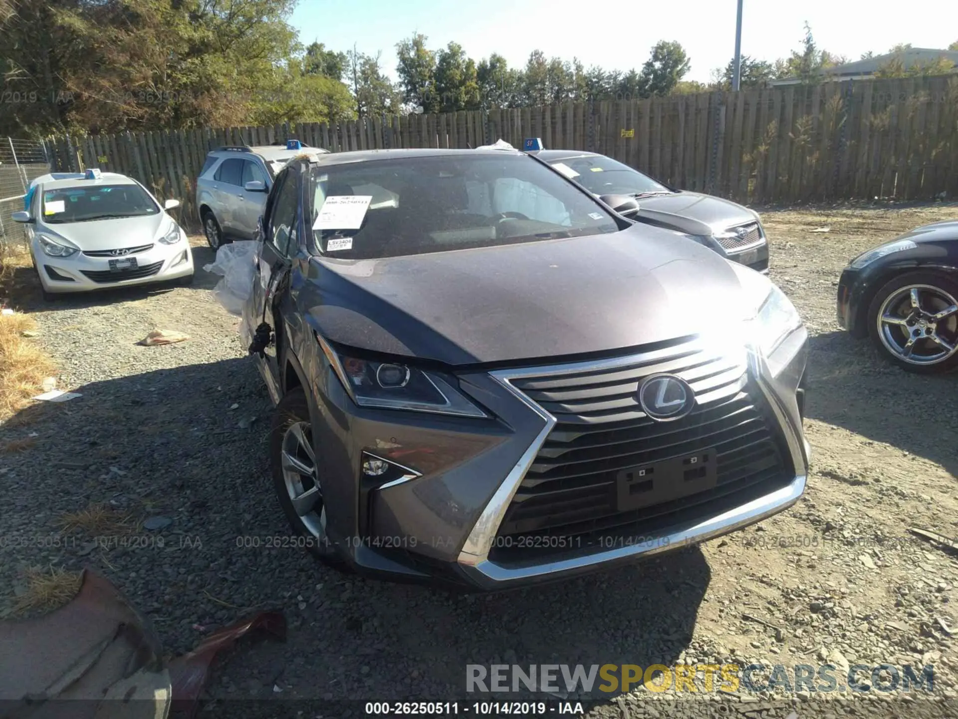 1 Photograph of a damaged car 2T2BZMCA6KC204607 LEXUS RX 2019