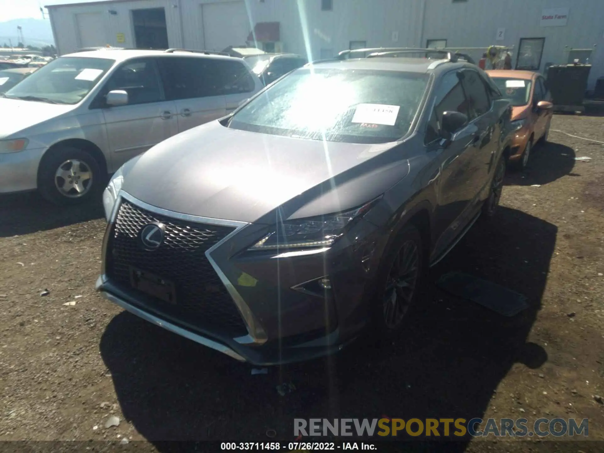 2 Photograph of a damaged car 2T2BZMCA8KC170508 LEXUS RX 2019