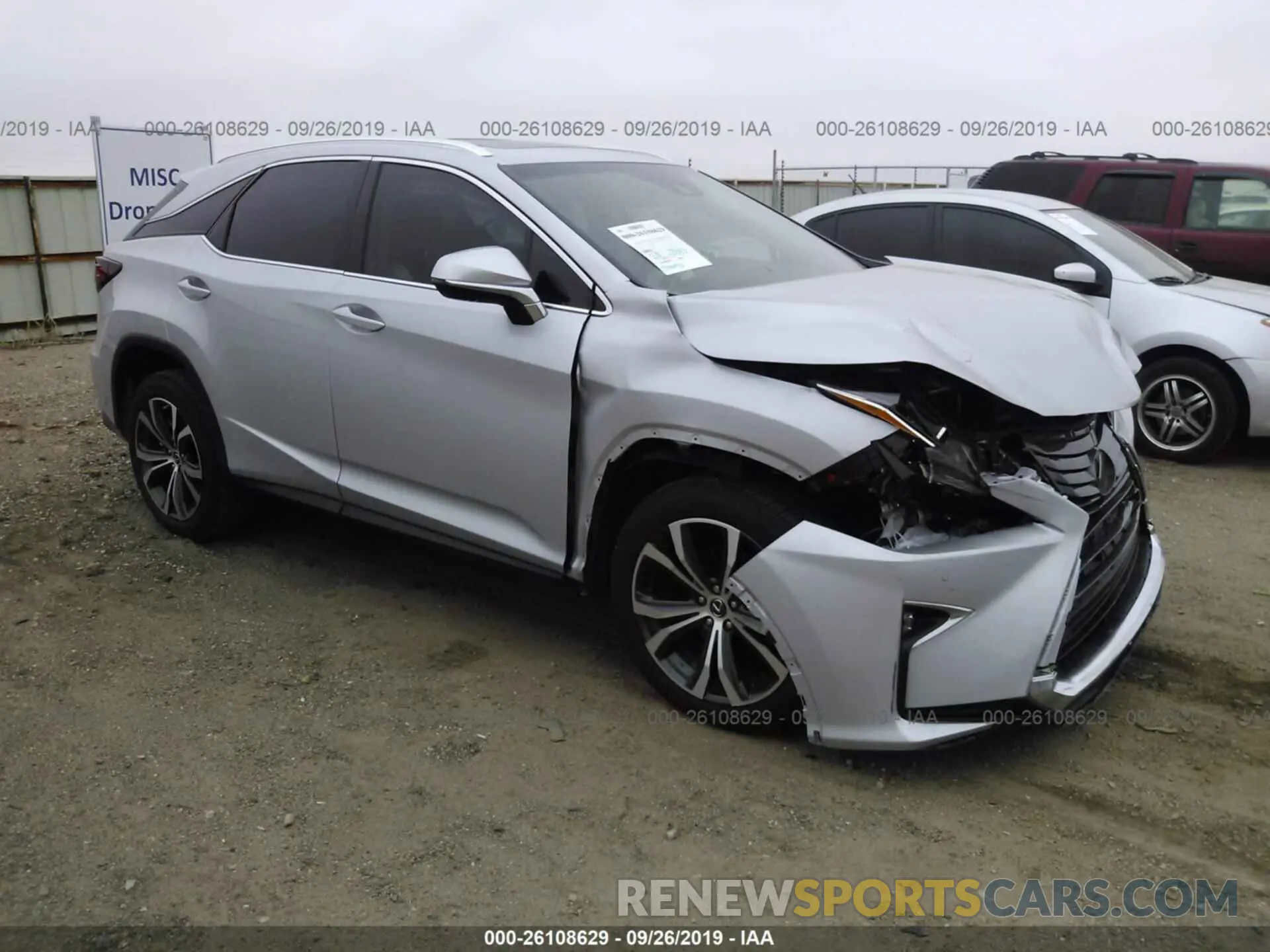 1 Photograph of a damaged car 2T2ZZMCA1KC146727 LEXUS RX 2019