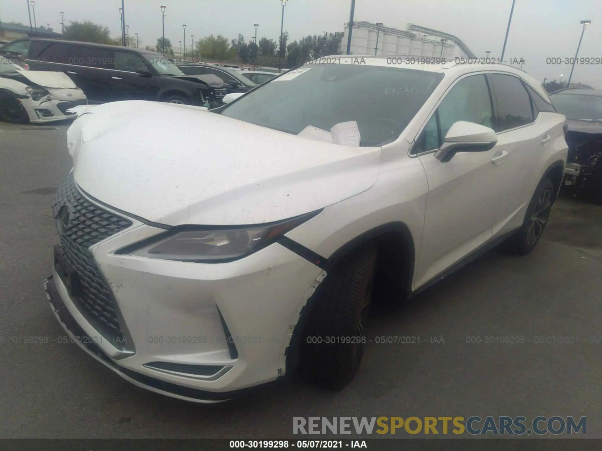 2 Photograph of a damaged car 2T2HZMAAXLC153868 LEXUS RX 2020