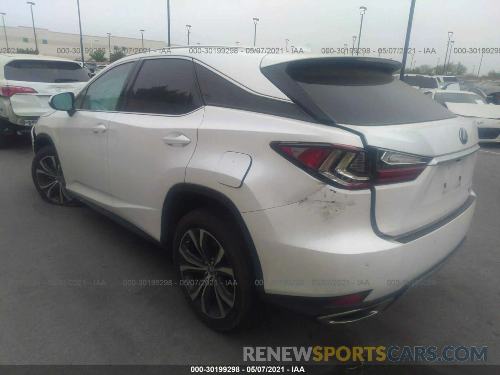 3 Photograph of a damaged car 2T2HZMAAXLC153868 LEXUS RX 2020