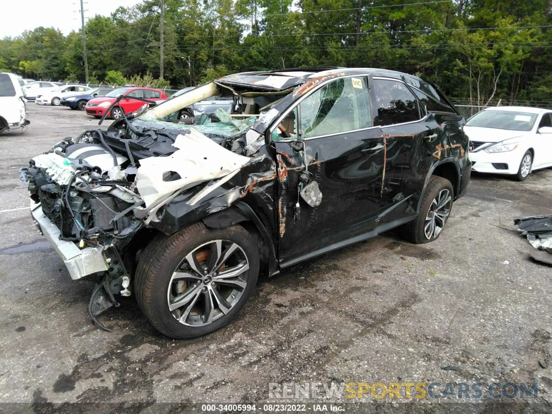 2 Photograph of a damaged car 2T2HZMAAXLC154390 LEXUS RX 2020