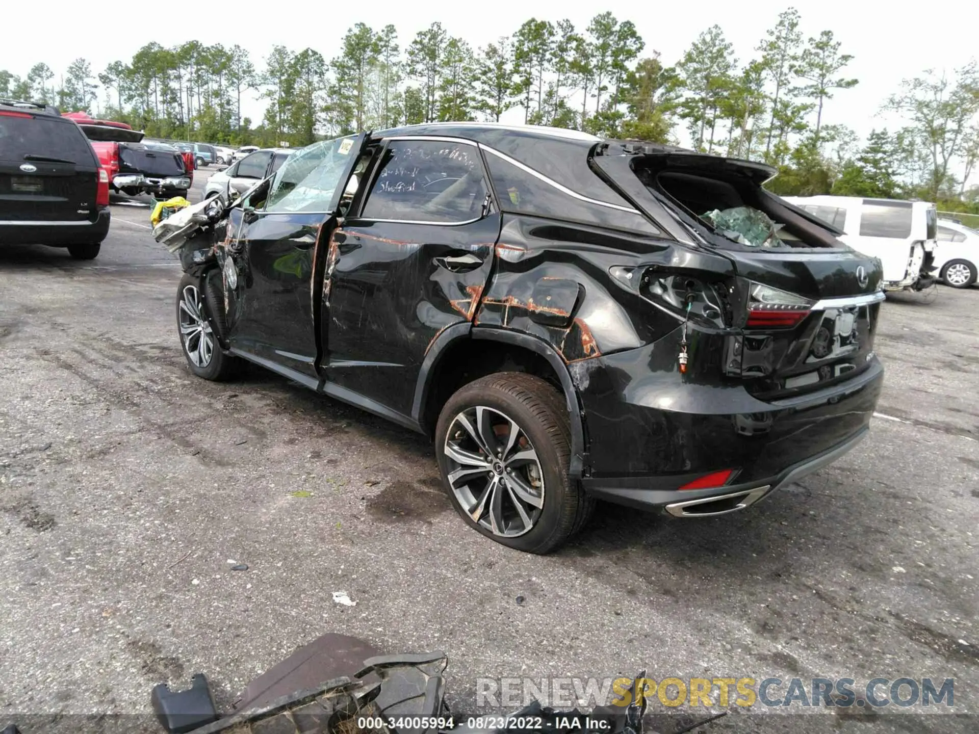 3 Photograph of a damaged car 2T2HZMAAXLC154390 LEXUS RX 2020