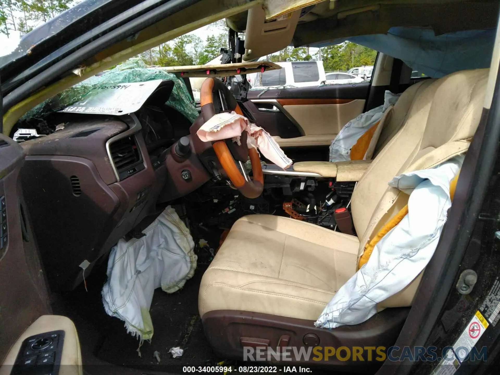 5 Photograph of a damaged car 2T2HZMAAXLC154390 LEXUS RX 2020