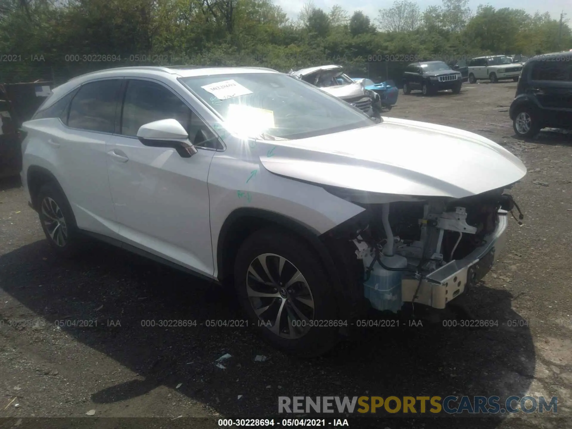 1 Photograph of a damaged car 2T2HZMDA5LC219500 LEXUS RX 2020