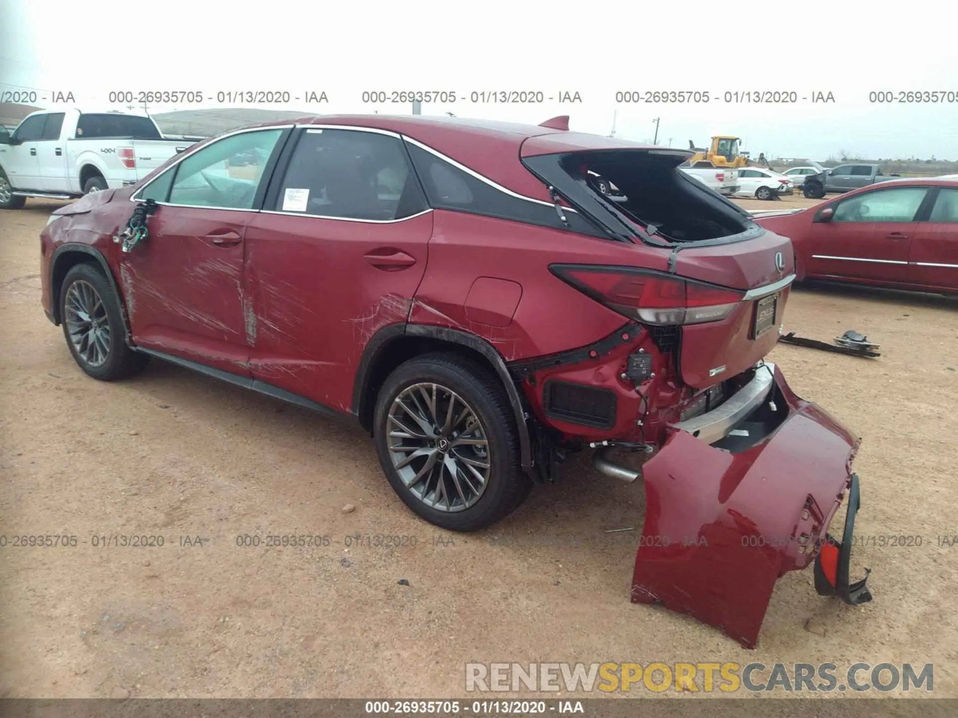 3 Photograph of a damaged car 2T2SZMDA4LC226525 LEXUS RX 2020