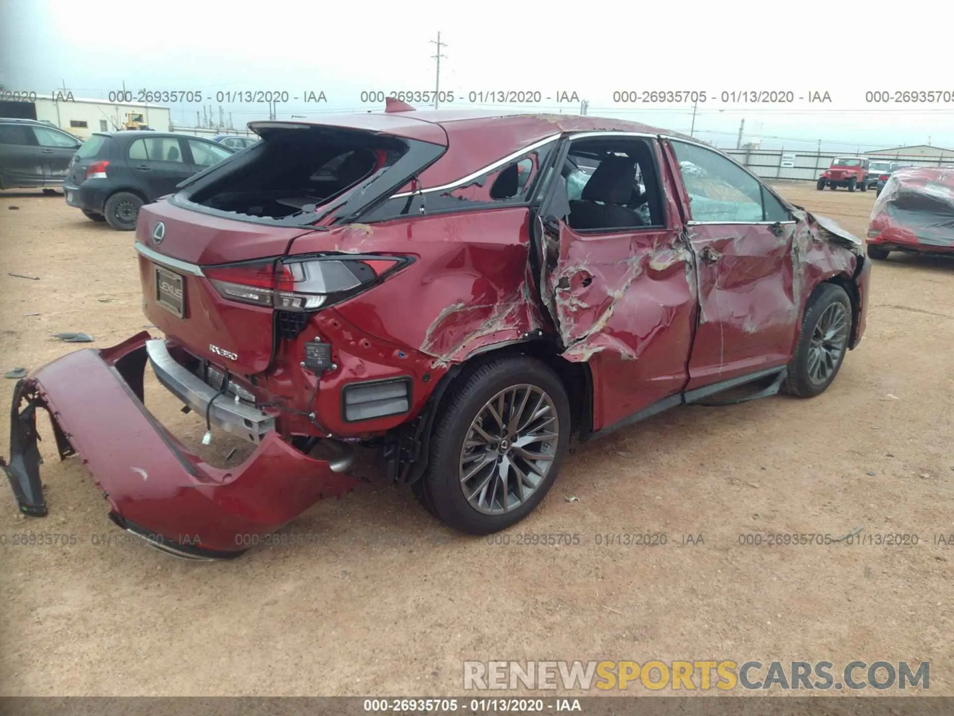 4 Photograph of a damaged car 2T2SZMDA4LC226525 LEXUS RX 2020