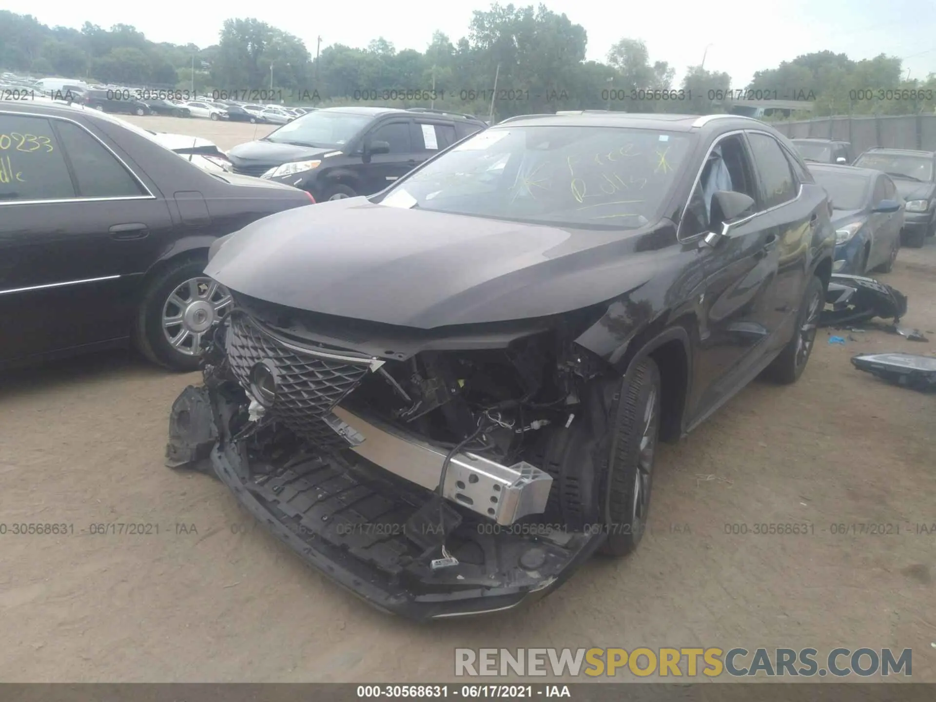 2 Photograph of a damaged car 2T2YZMDA4LC246493 LEXUS RX 2020