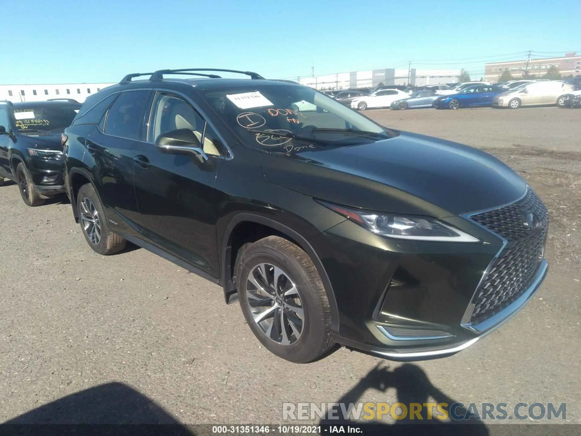 1 Фотография поврежденного автомобиля JTJHGKFA1L2015431 LEXUS RX 2020