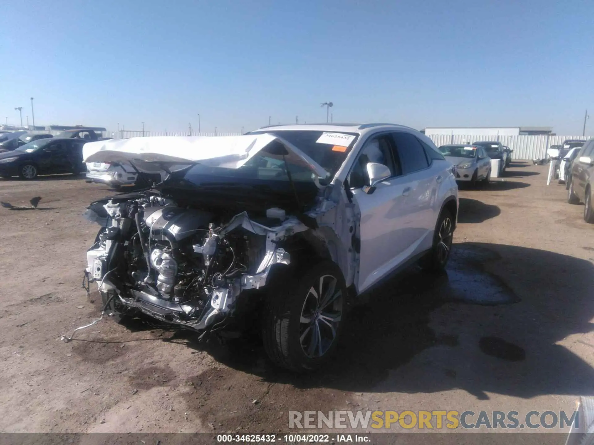 2 Photograph of a damaged car 2T2HZMAA3MC202457 LEXUS RX 2021