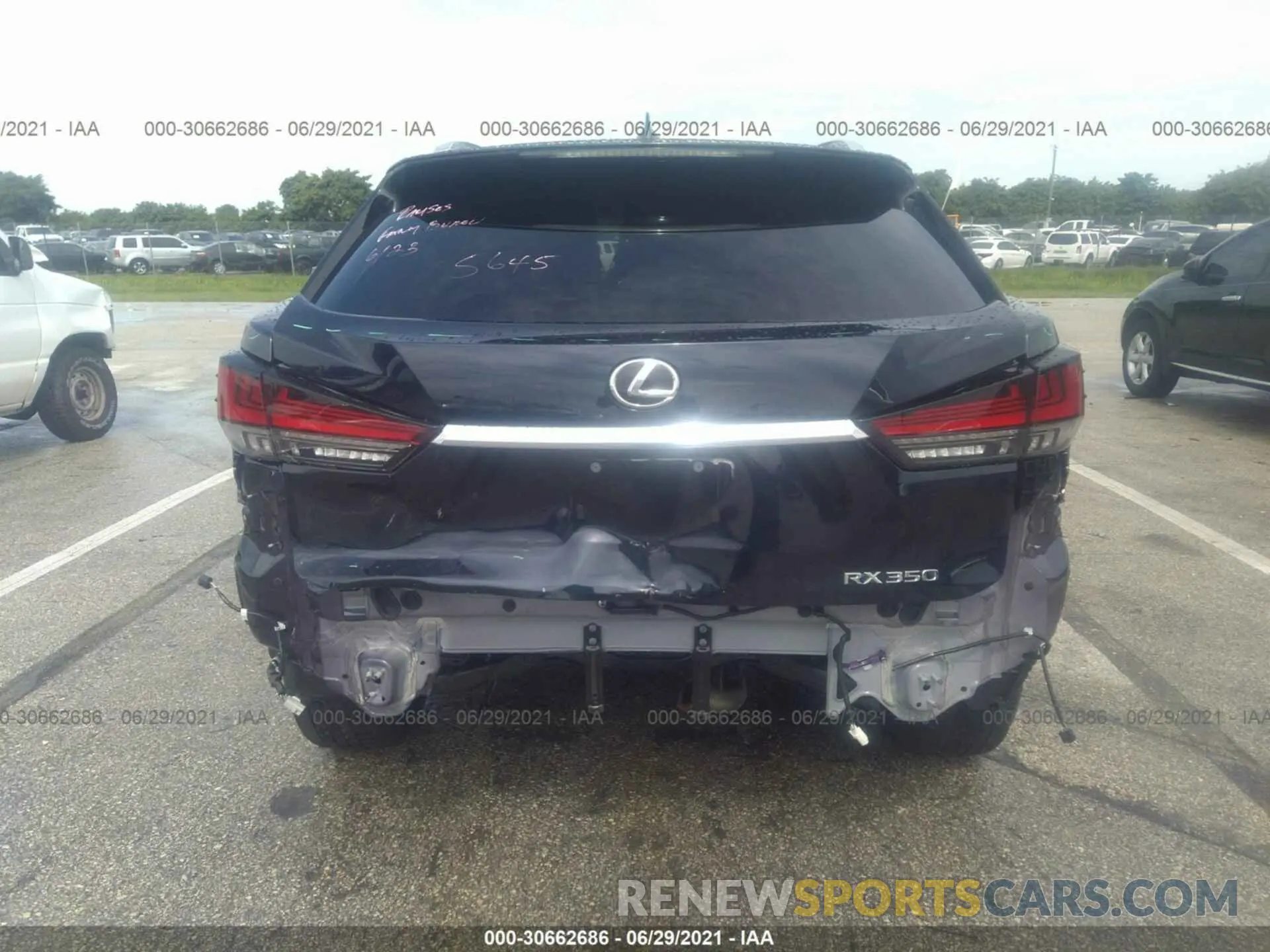 6 Photograph of a damaged car 2T2HZMAA9MC190962 LEXUS RX 2021