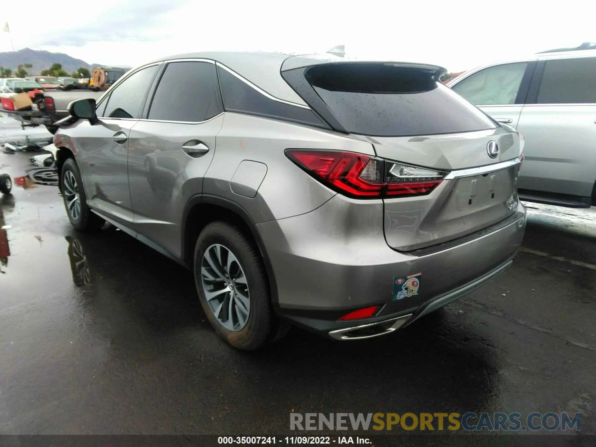 3 Photograph of a damaged car 2T2AZMAA3NC237258 LEXUS RX 2022