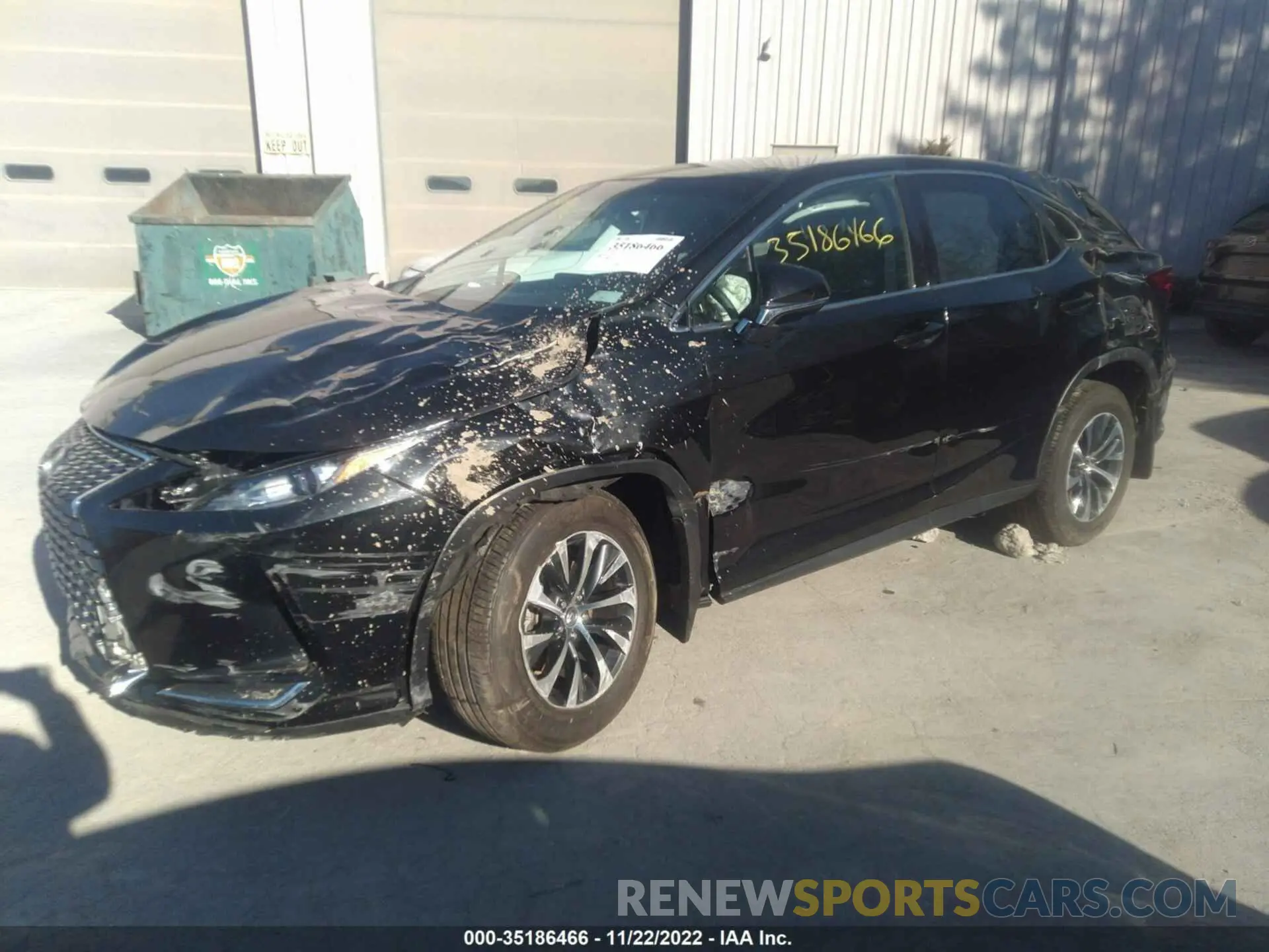 2 Photograph of a damaged car 2T2AZMDA2NC334169 LEXUS RX 2022
