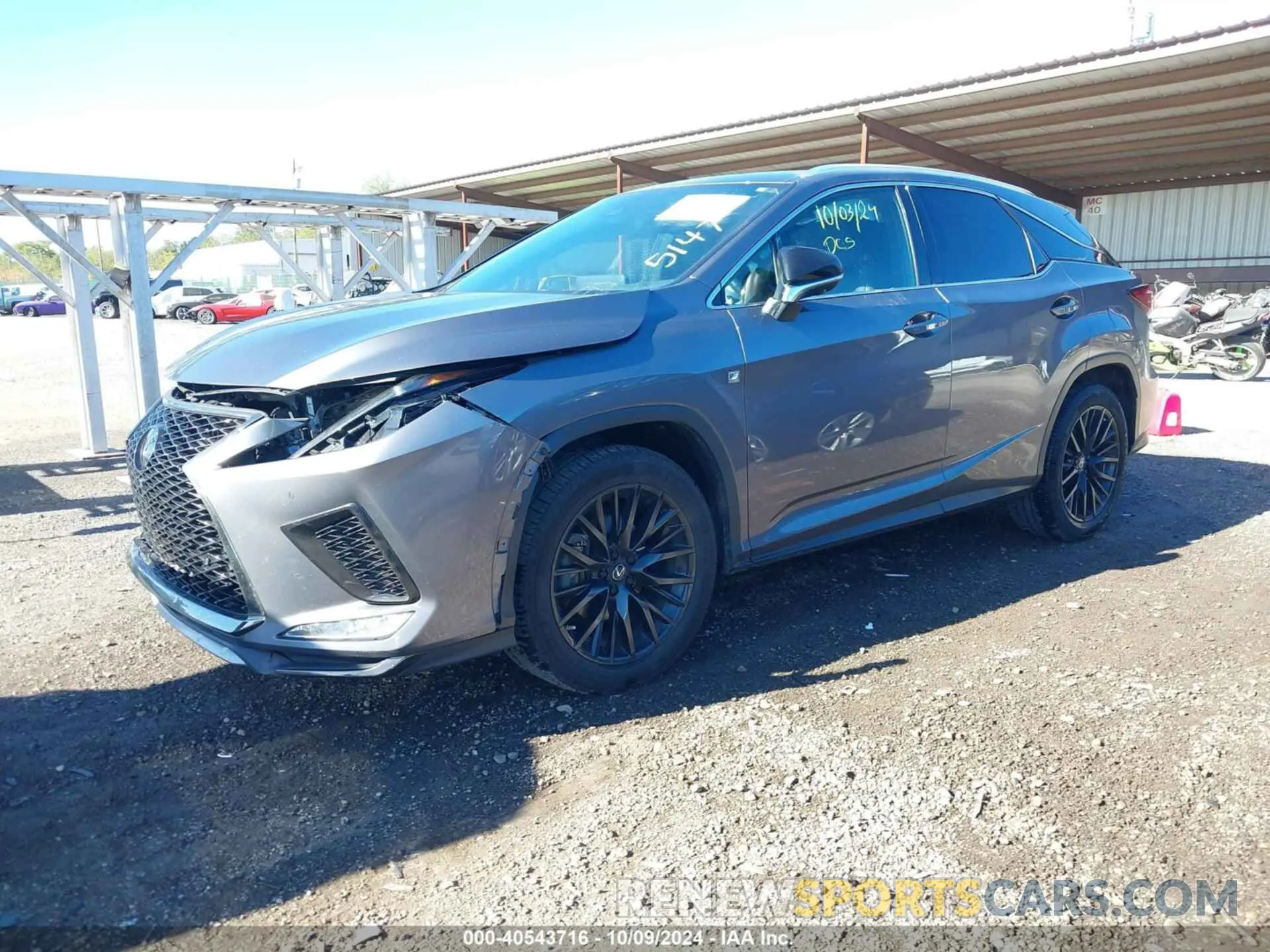 2 Фотография поврежденного автомобиля 2T2YZMDA5NC345147 LEXUS RX 2022