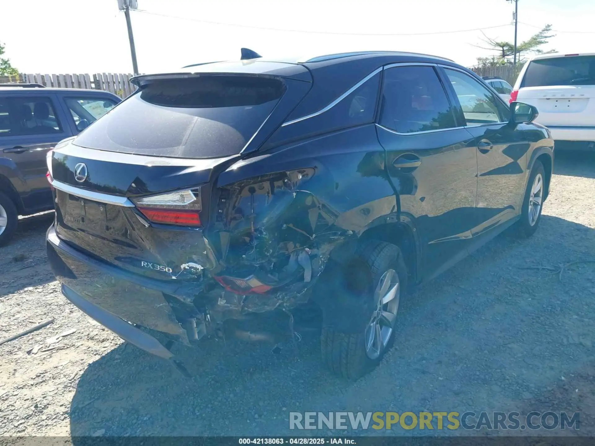 4 Фотография поврежденного автомобиля 2T2BZMCA0KC187304 LEXUS RX 350 2019