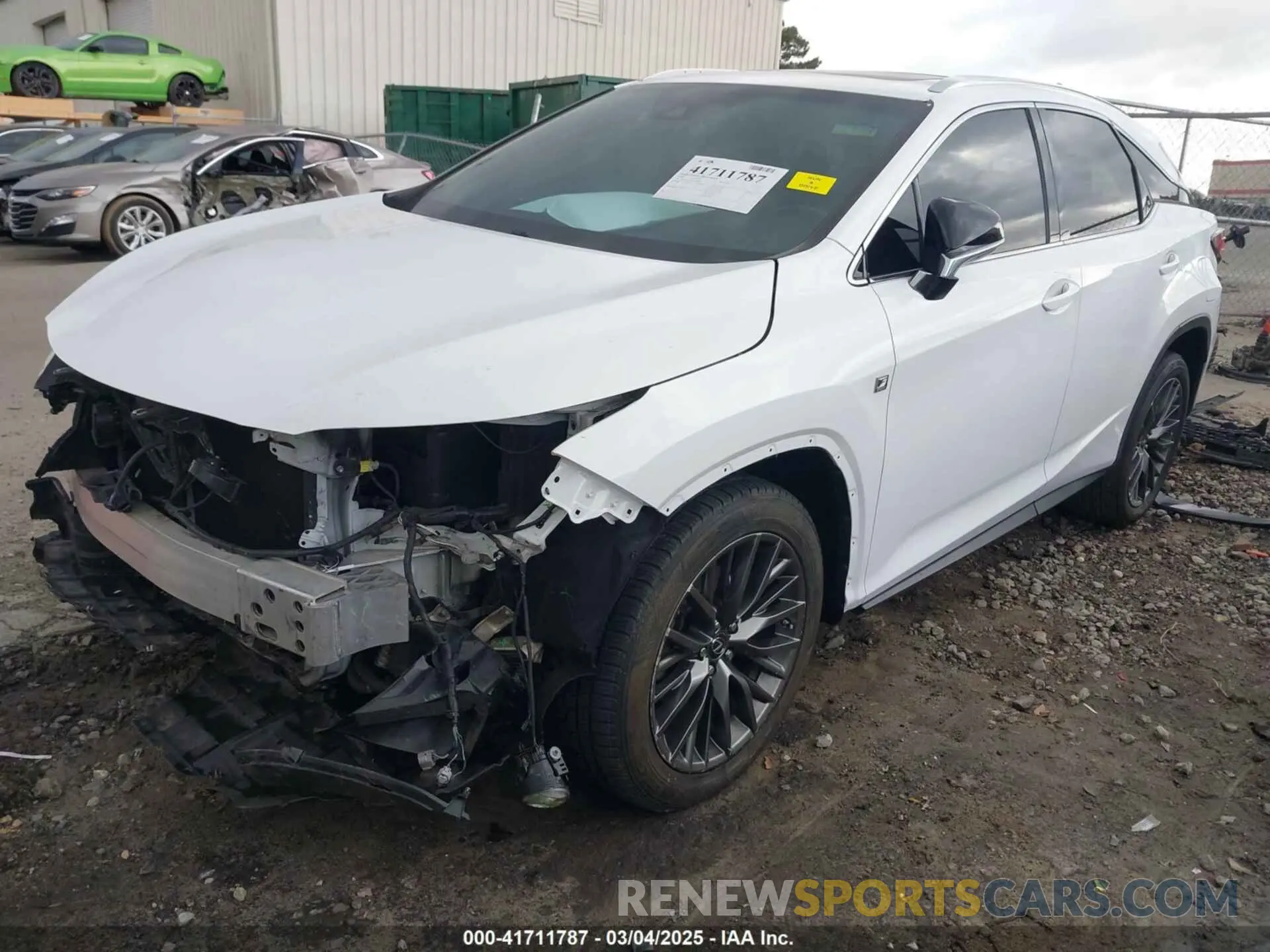 2 Фотография поврежденного автомобиля 2T2BZMCA3KC186955 LEXUS RX 350 2019