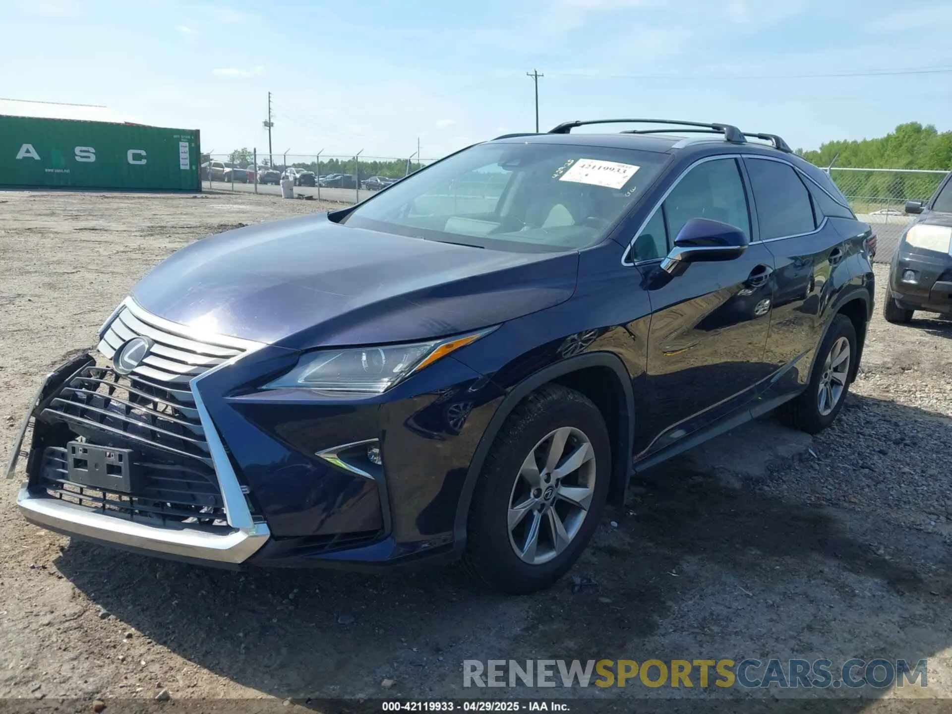 2 Фотография поврежденного автомобиля 2T2BZMCA8KC188037 LEXUS RX 350 2019