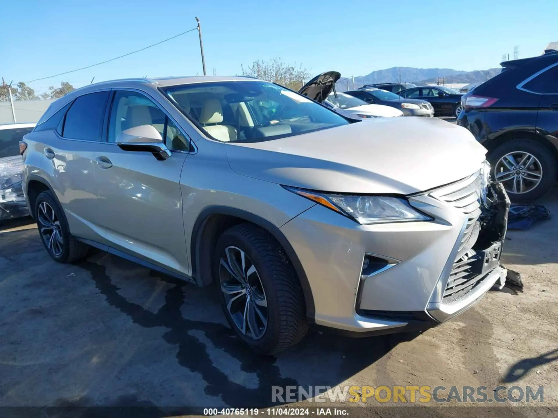 1 Photograph of a damaged car 2T2ZZMCA6KC117921 LEXUS RX 350 2019