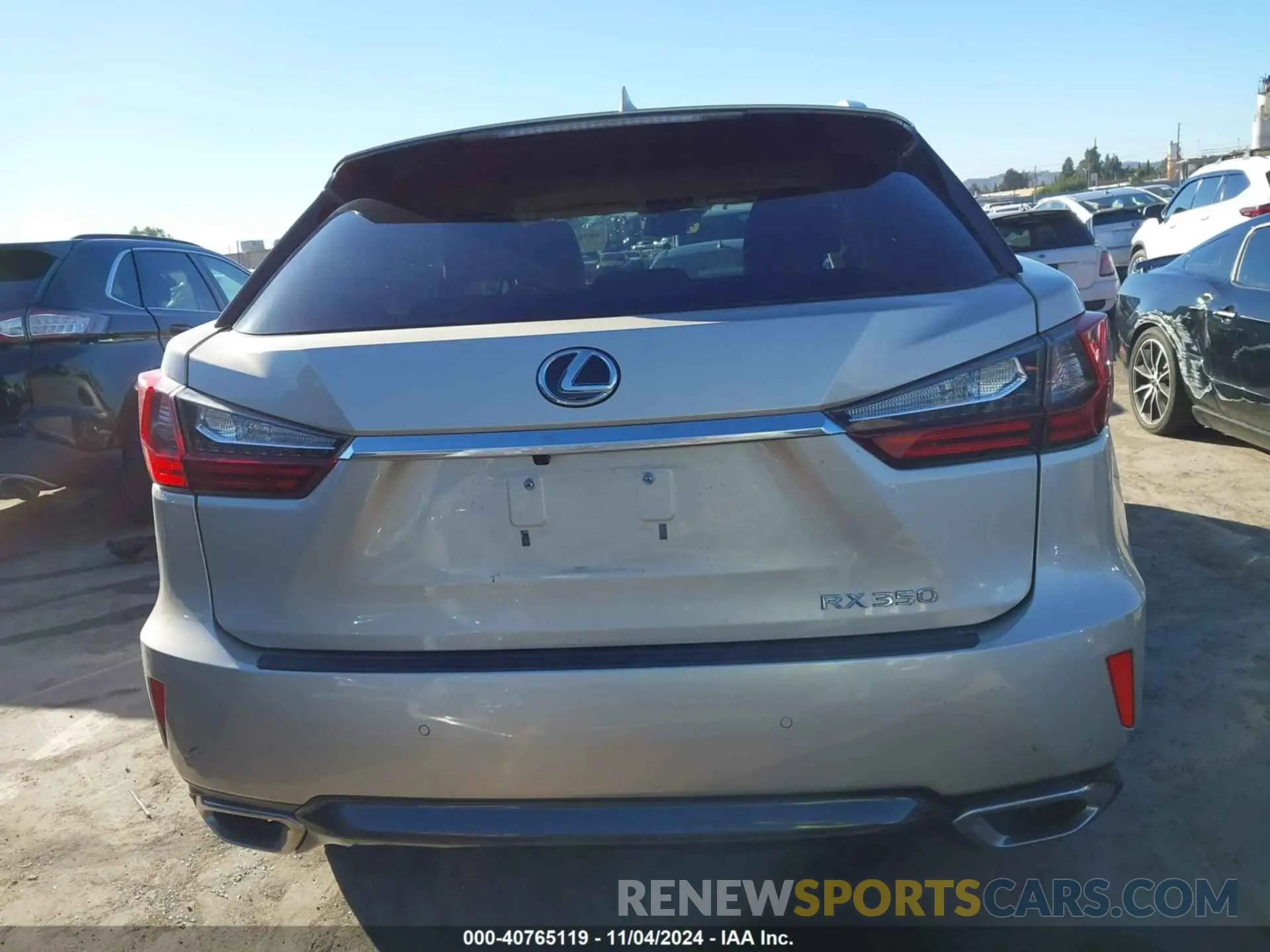16 Photograph of a damaged car 2T2ZZMCA6KC117921 LEXUS RX 350 2019