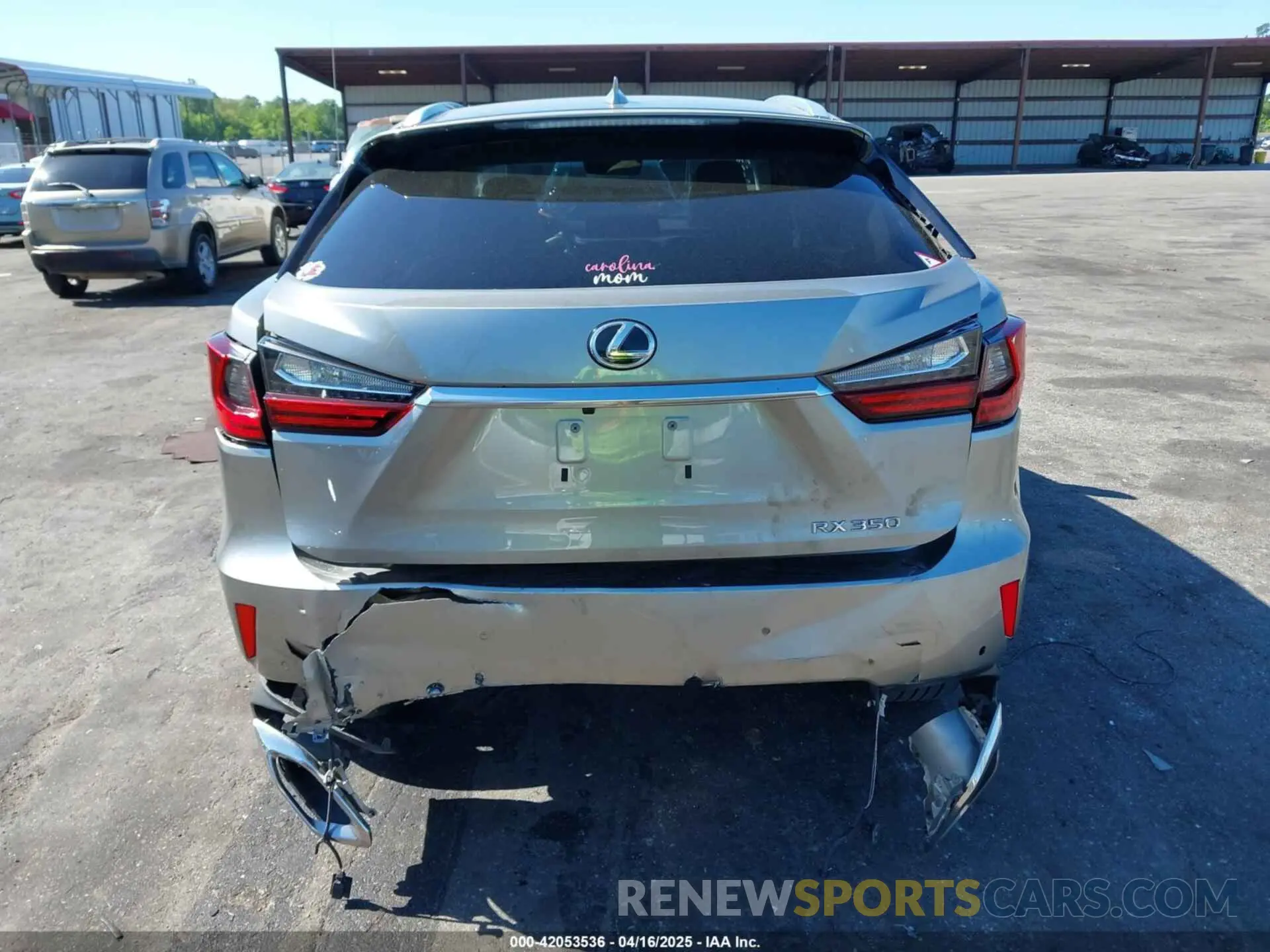 16 Photograph of a damaged car 2T2ZZMCA7KC150880 LEXUS RX 350 2019