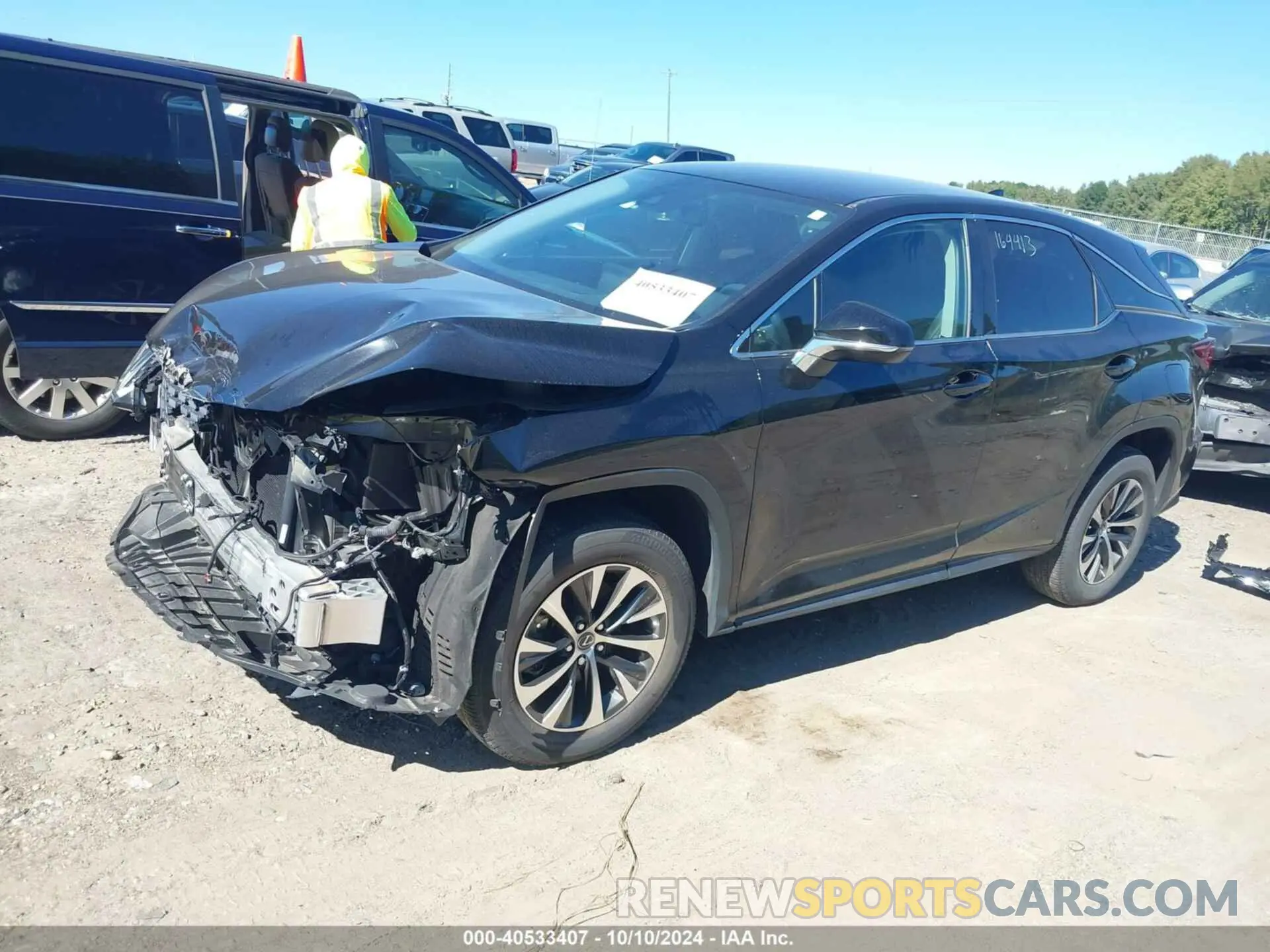 2 Photograph of a damaged car 2T2AZMAA0LC164413 LEXUS RX 350 2020