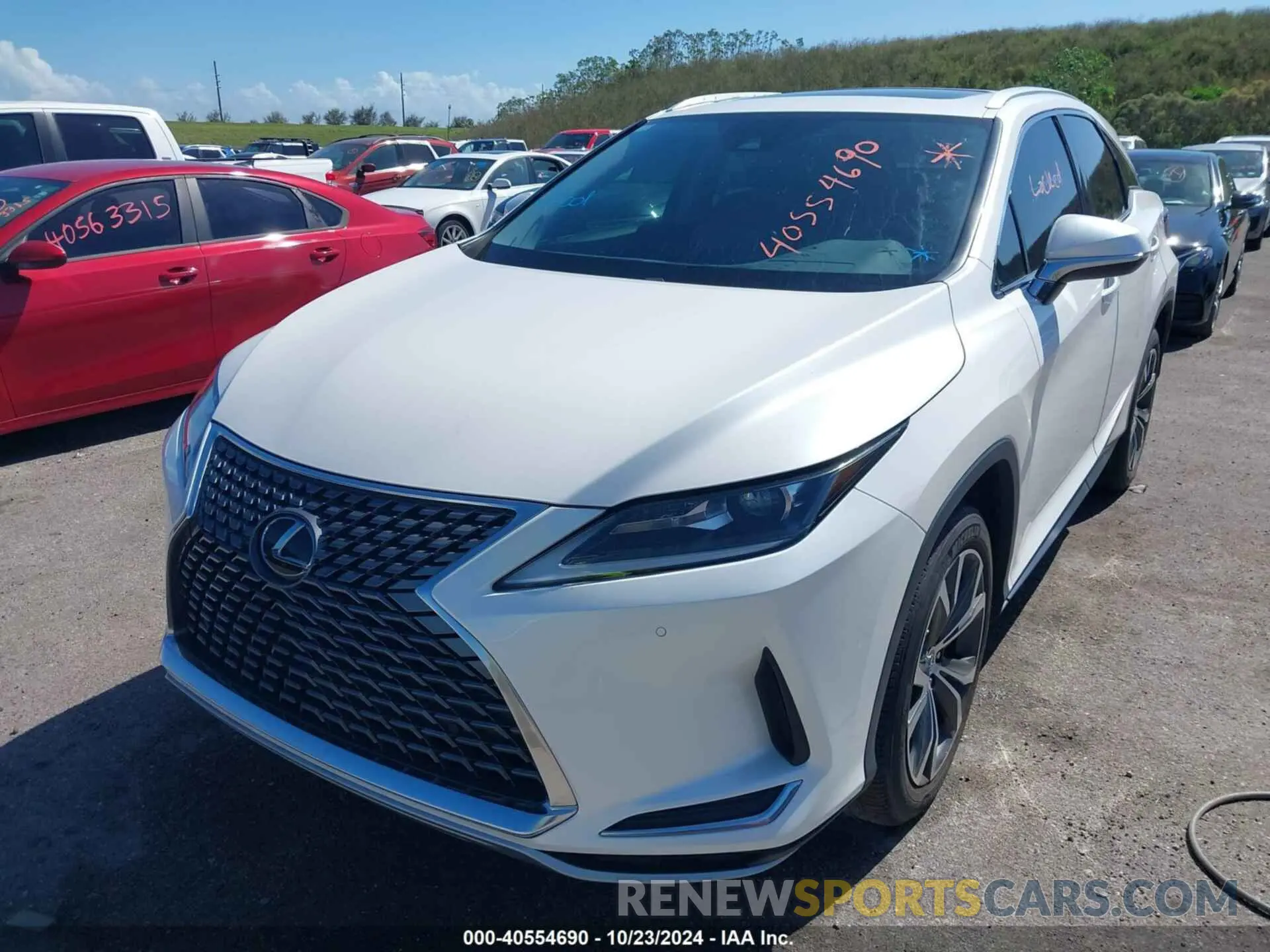 2 Photograph of a damaged car 2T2HZMAA0LC155032 LEXUS RX 350 2020