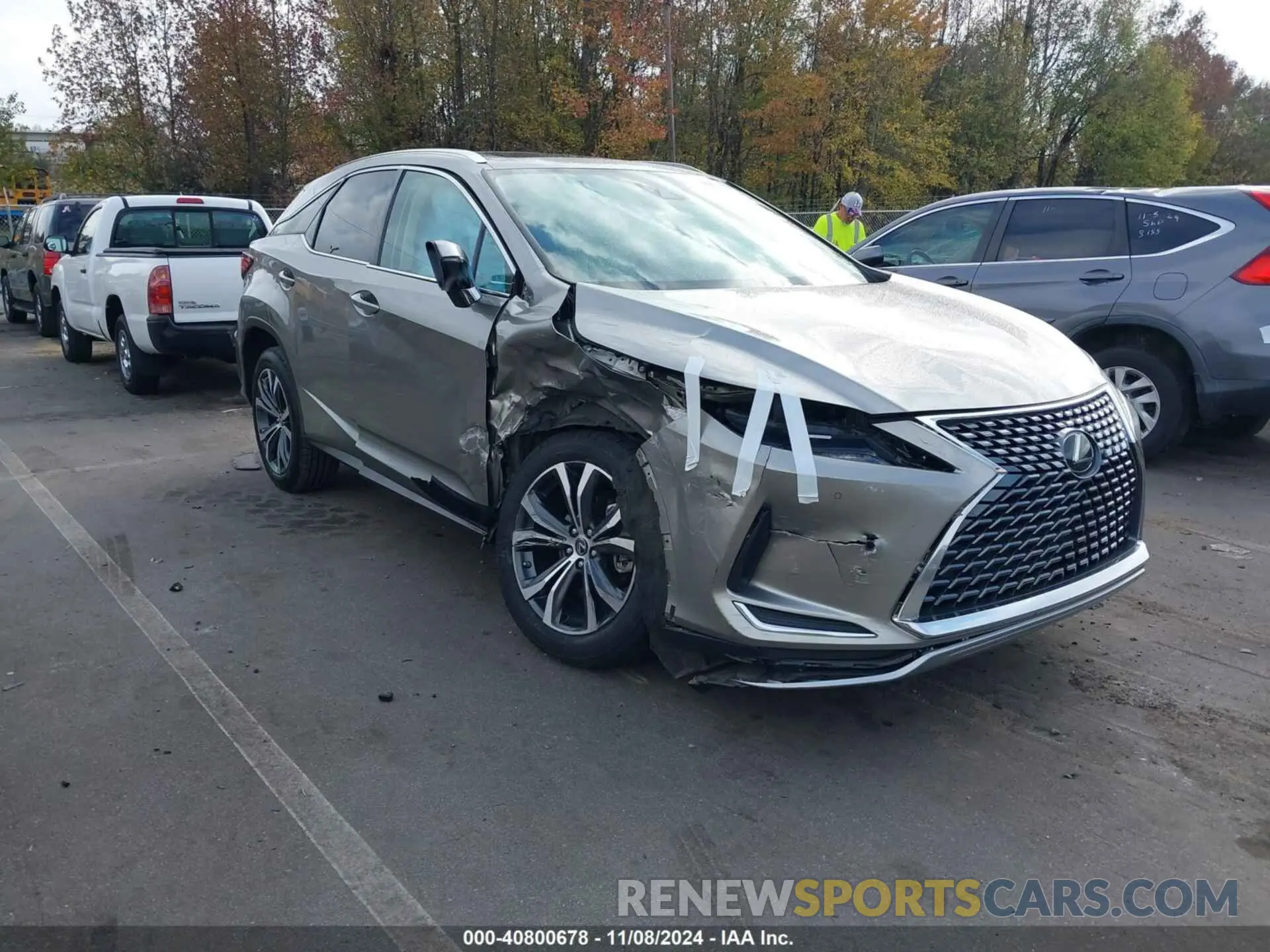 1 Photograph of a damaged car 2T2HZMAA3LC159382 LEXUS RX 350 2020