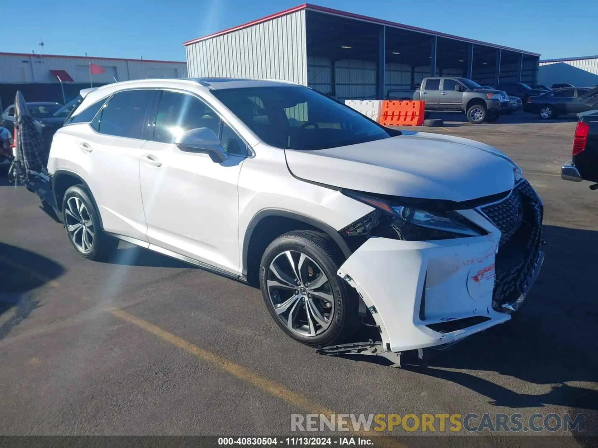 1 Photograph of a damaged car 2T2HZMAA7LC168666 LEXUS RX 350 2020