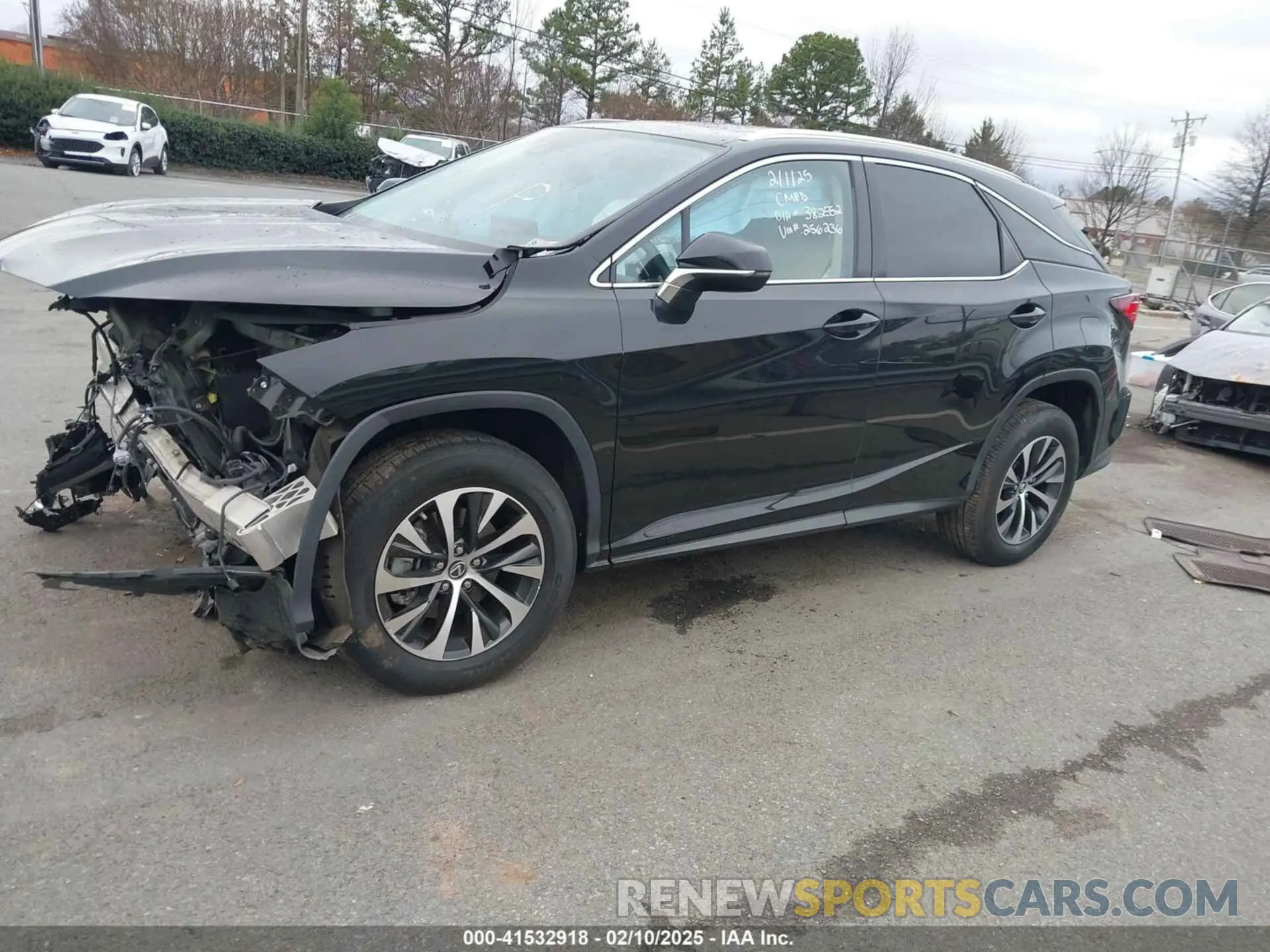 2 Photograph of a damaged car 2T2HZMDA1LC256236 LEXUS RX 350 2020