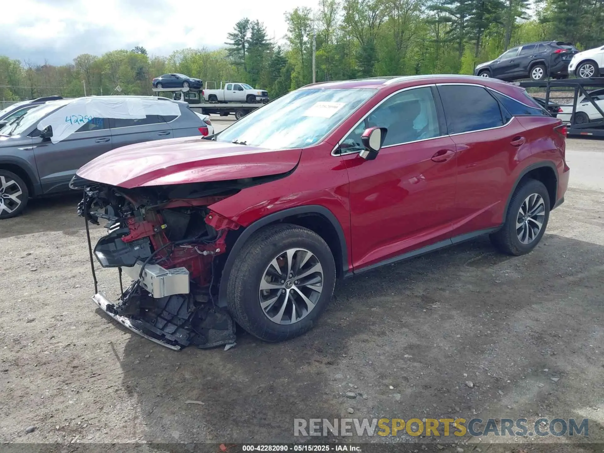 2 Photograph of a damaged car 2T2HZMDA6LC219456 LEXUS RX 350 2020