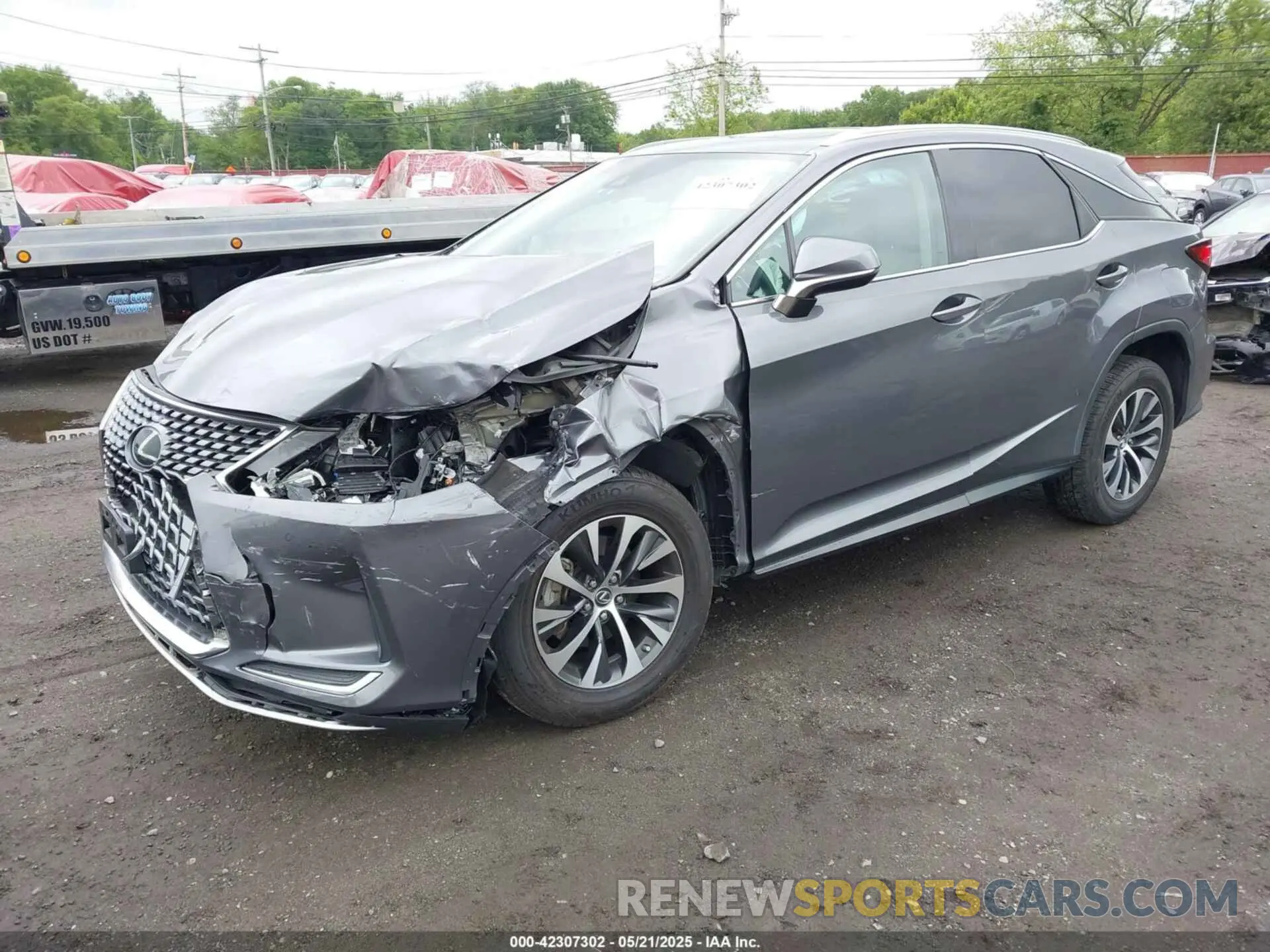 2 Photograph of a damaged car 2T2HZMDA7LC227405 LEXUS RX 350 2020