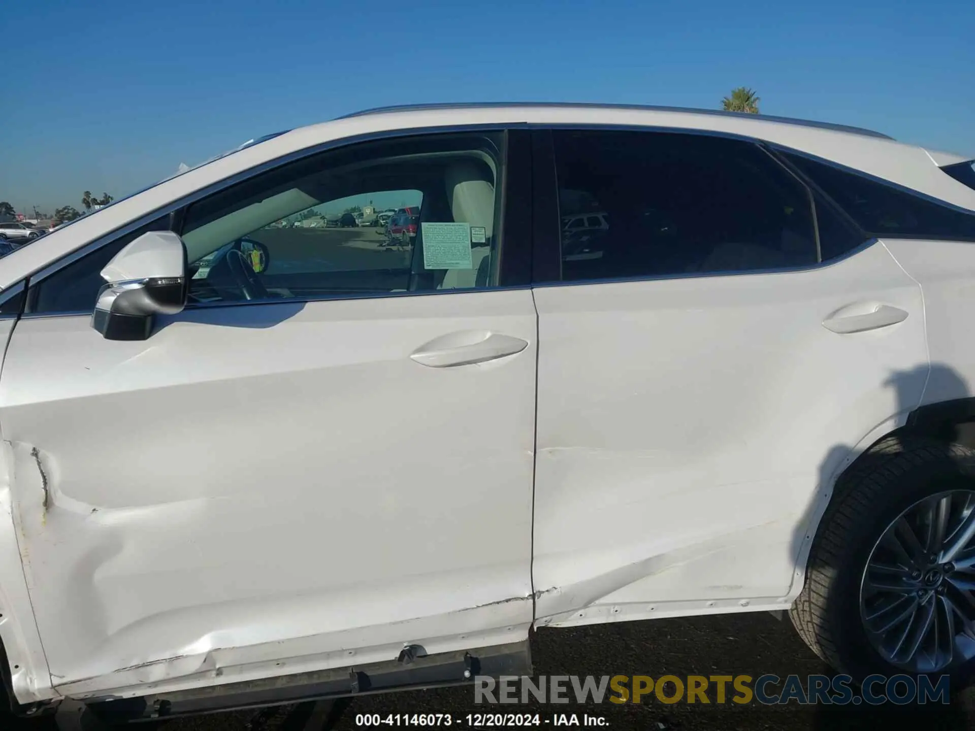 15 Photograph of a damaged car 2T2JZMAA4LC153642 LEXUS RX 350 2020
