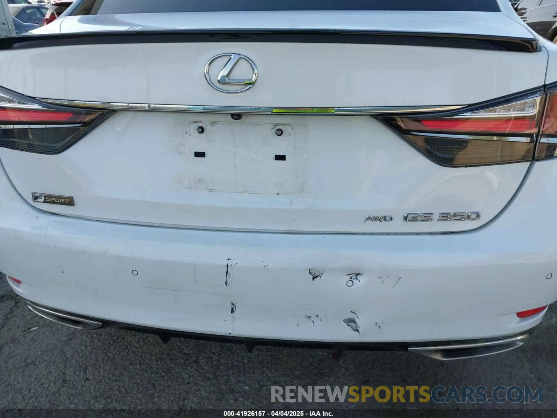 19 Photograph of a damaged car 2T2YZMDAXLC223834 LEXUS RX 350 2020