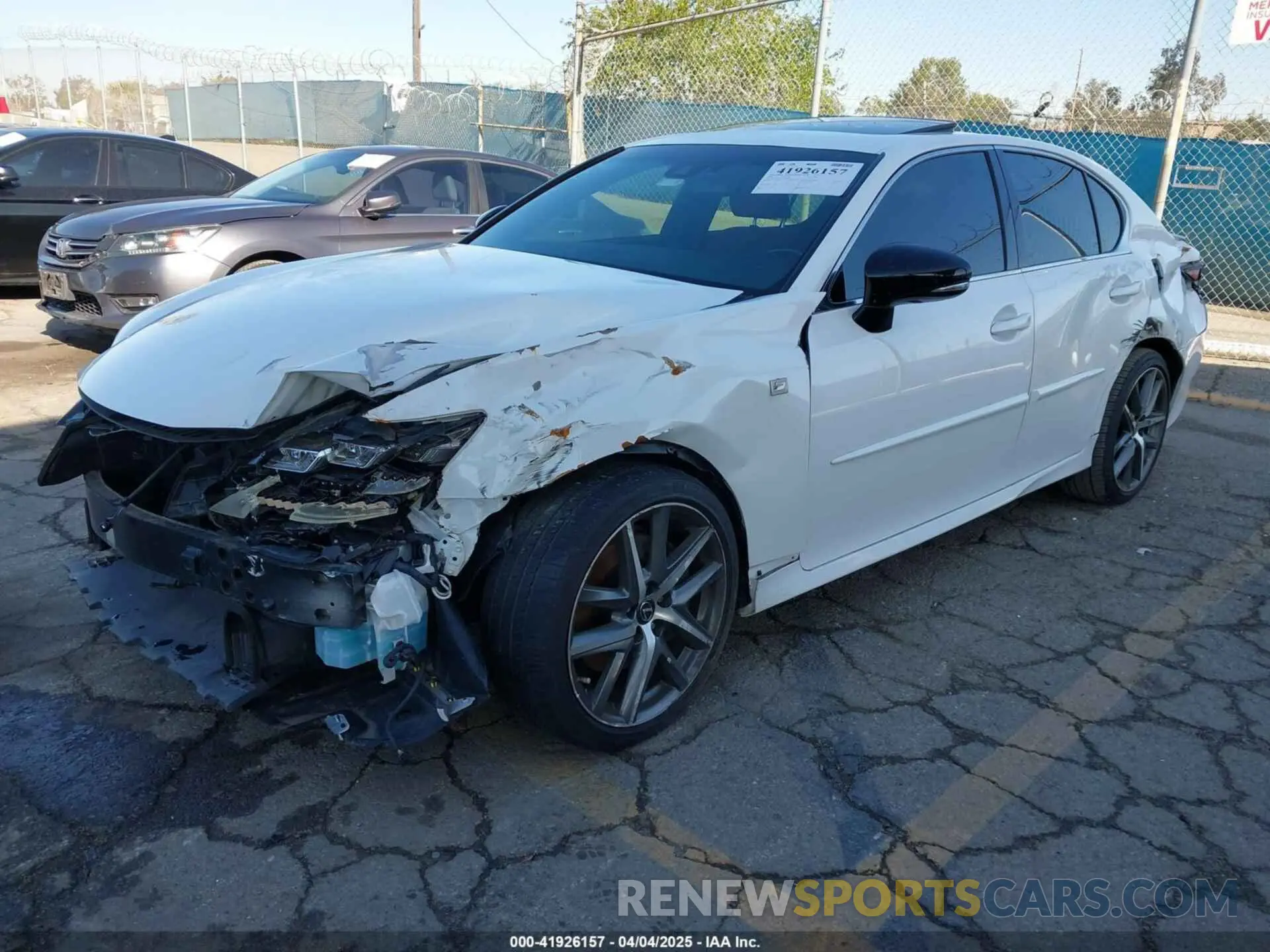 2 Photograph of a damaged car 2T2YZMDAXLC223834 LEXUS RX 350 2020