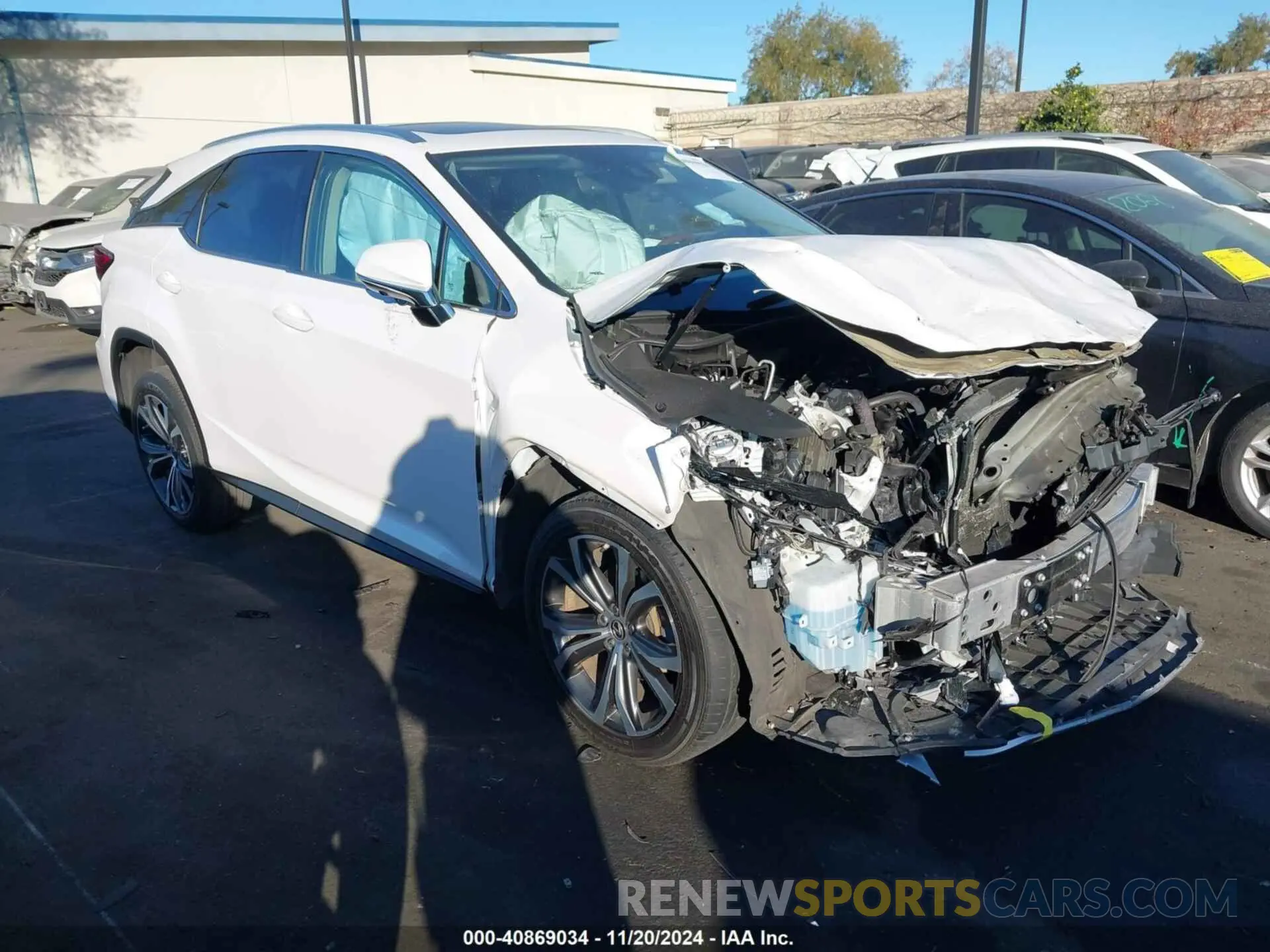 1 Photograph of a damaged car 2T2HZMAA6MC185637 LEXUS RX 350 2021