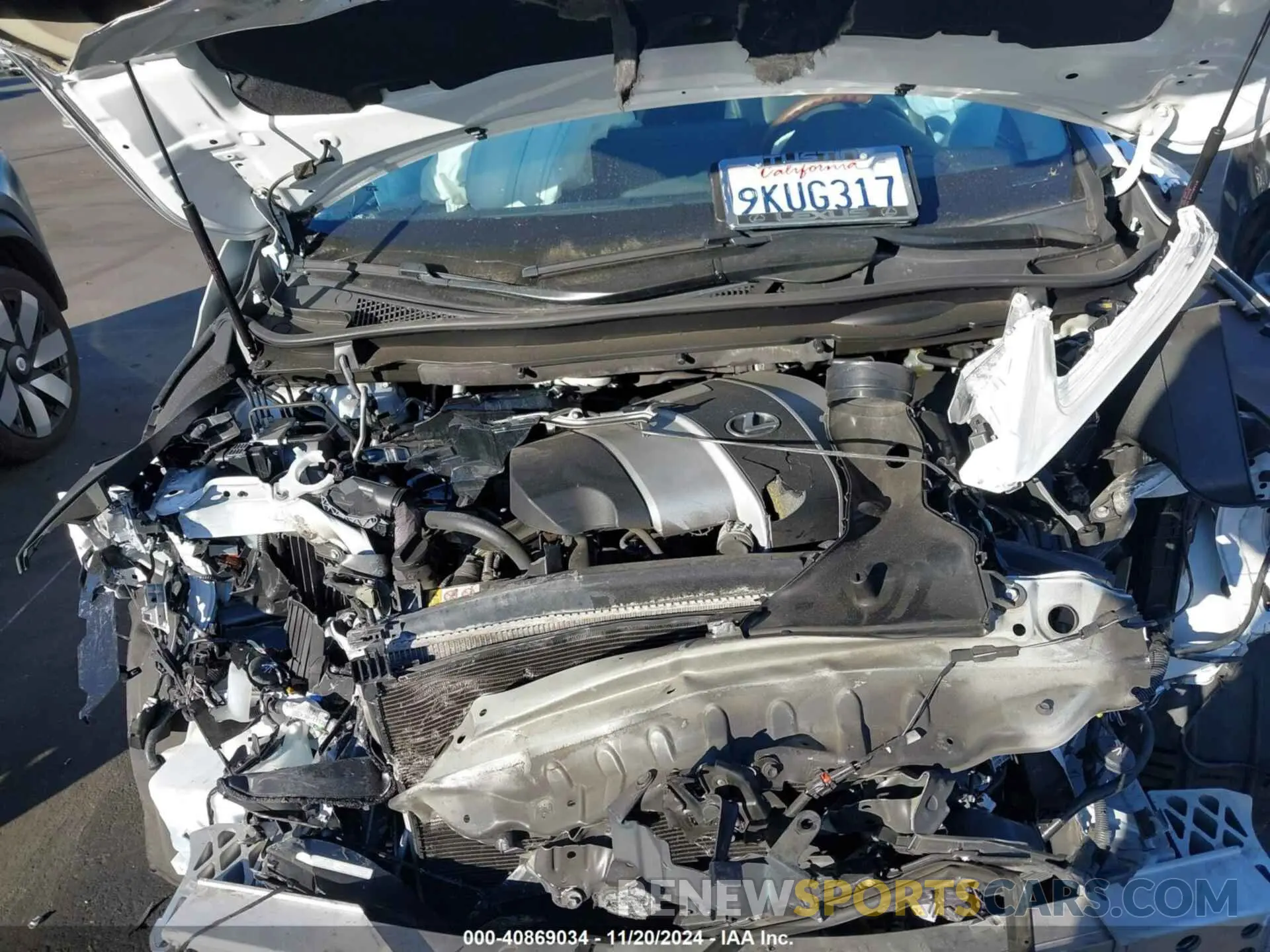 10 Photograph of a damaged car 2T2HZMAA6MC185637 LEXUS RX 350 2021
