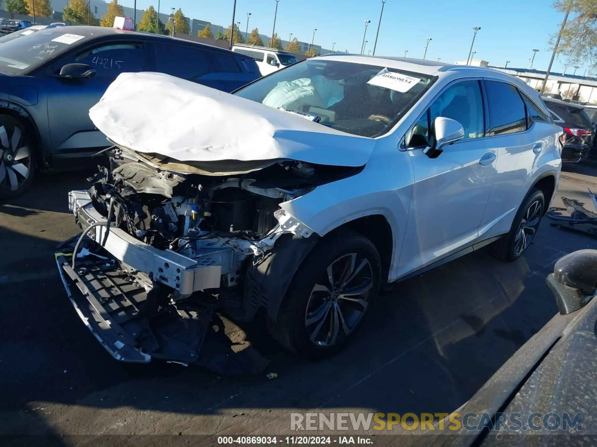 2 Photograph of a damaged car 2T2HZMAA6MC185637 LEXUS RX 350 2021