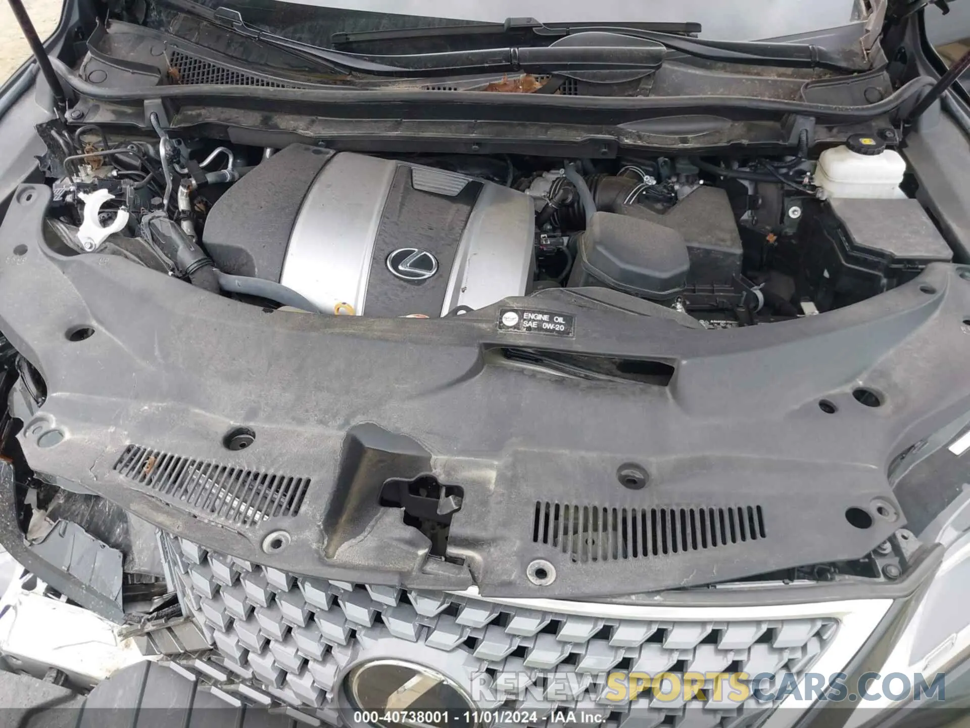 10 Фотография поврежденного автомобиля 2T2HZMDA3MC293838 LEXUS RX 350 2021