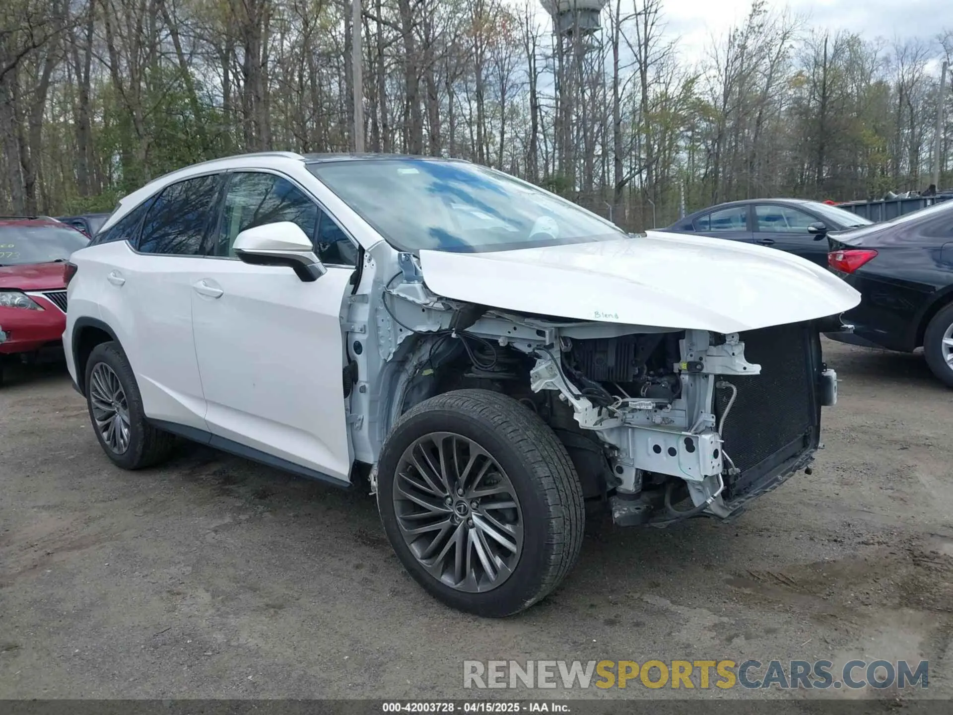 1 Photograph of a damaged car 2T2JZMDA8MC307105 LEXUS RX 350 2021