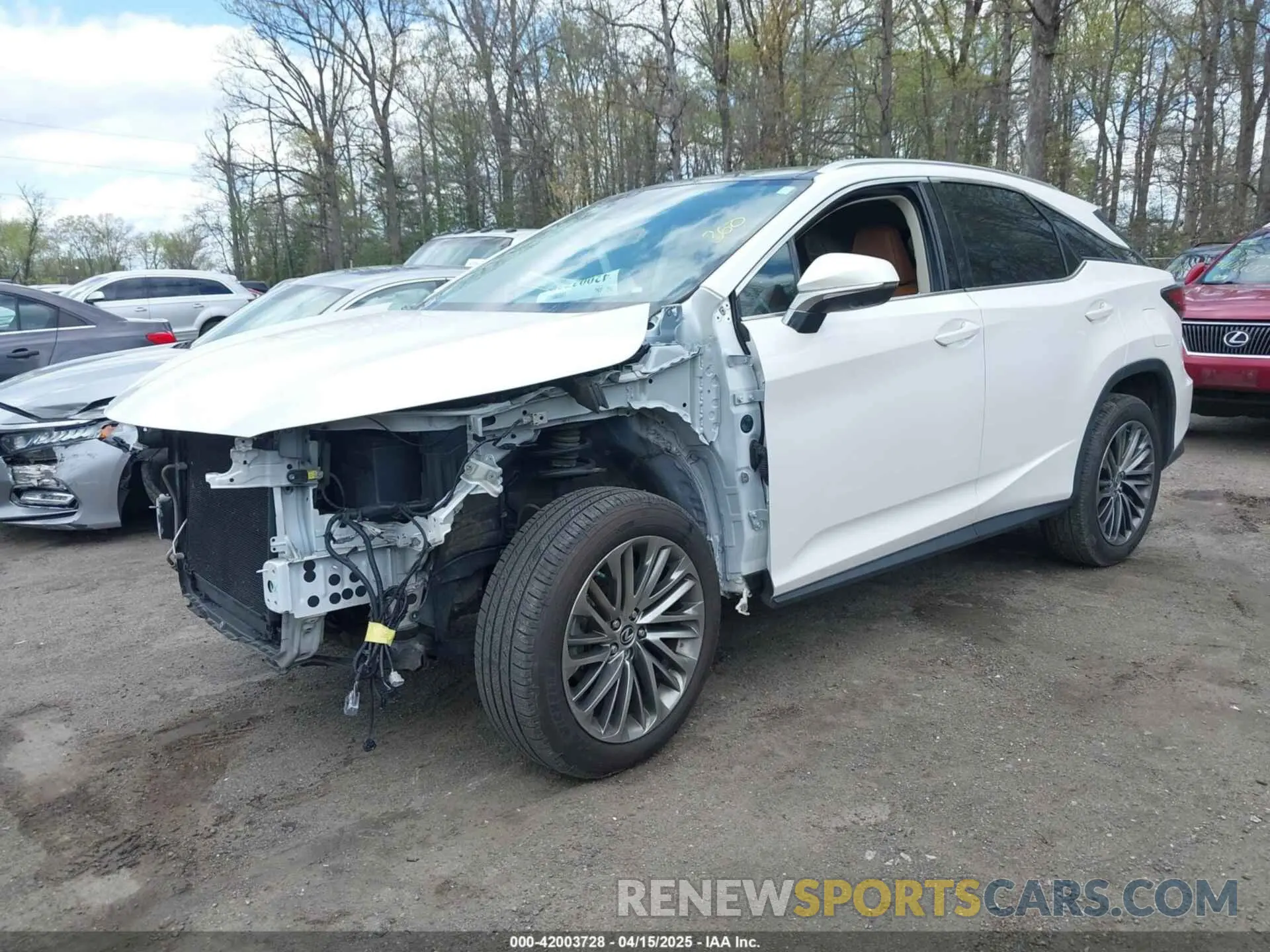 2 Photograph of a damaged car 2T2JZMDA8MC307105 LEXUS RX 350 2021