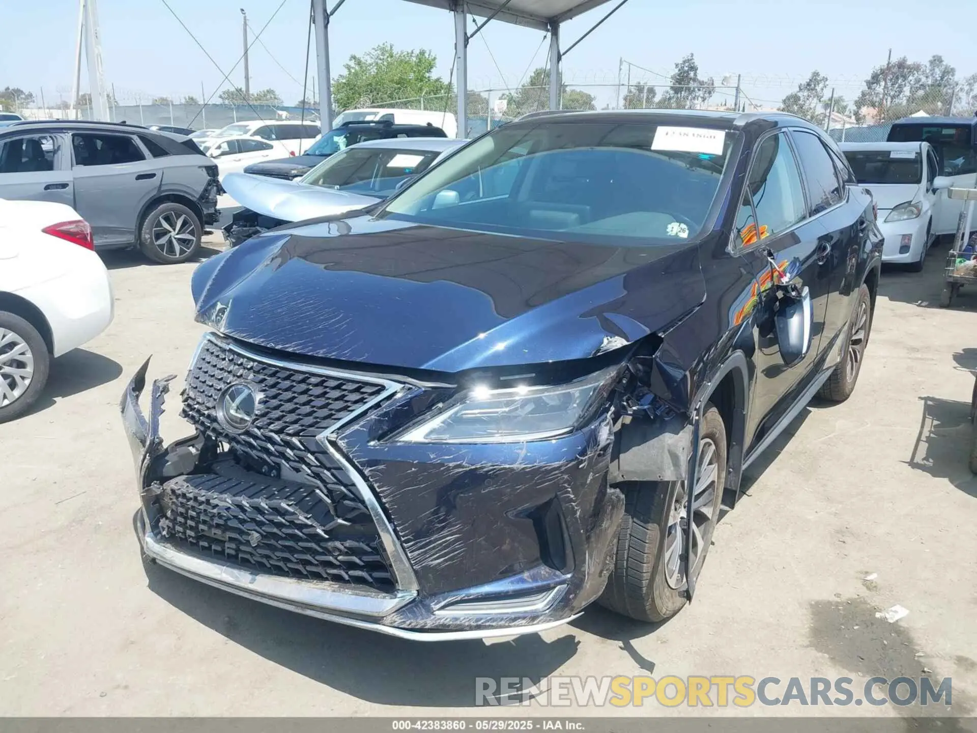2 Photograph of a damaged car JTJHZMDA9M2053659 LEXUS RX 350 2021
