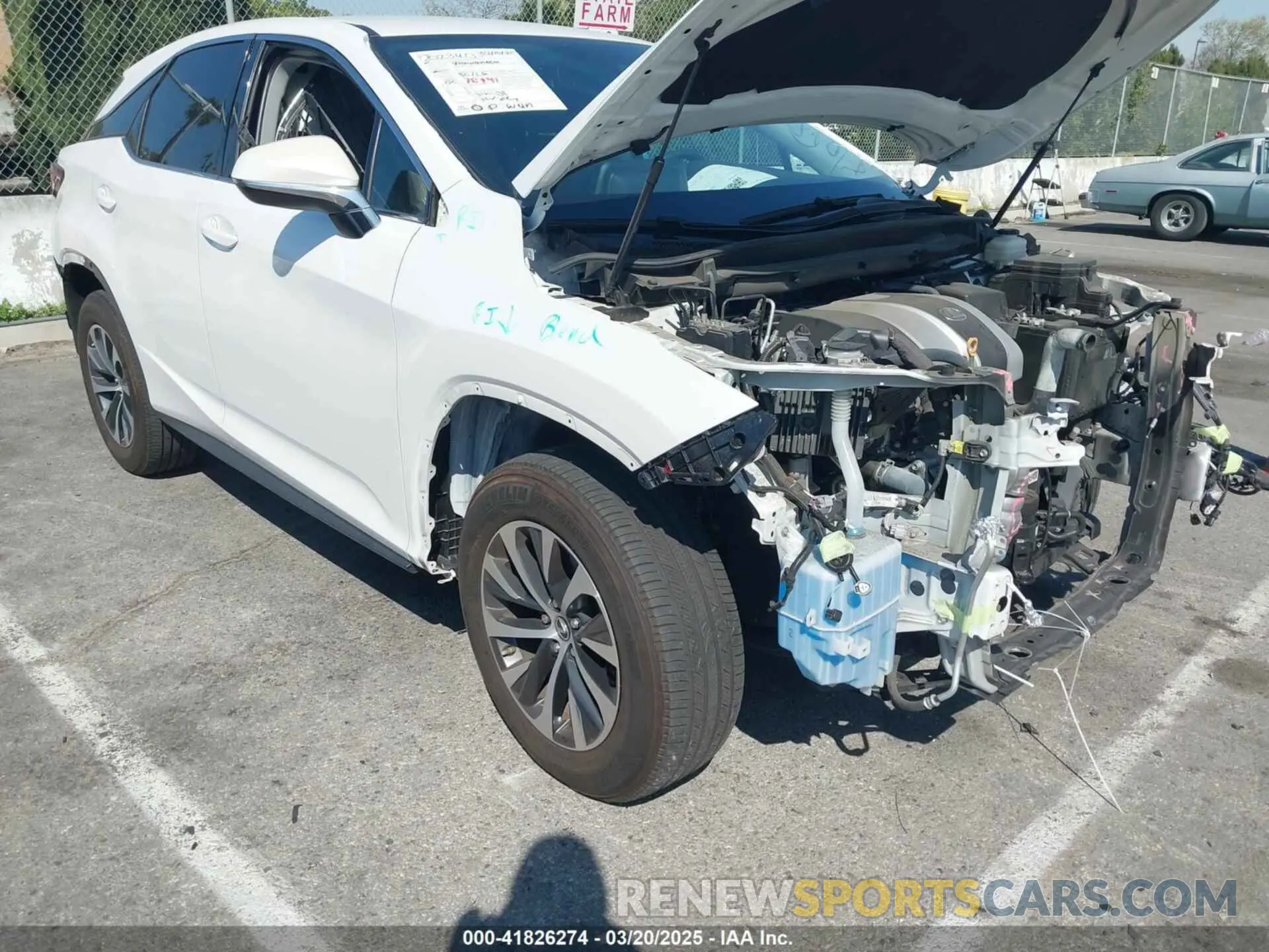 20 Фотография поврежденного автомобиля 2T2AZMAA8NC240401 LEXUS RX 350 2022
