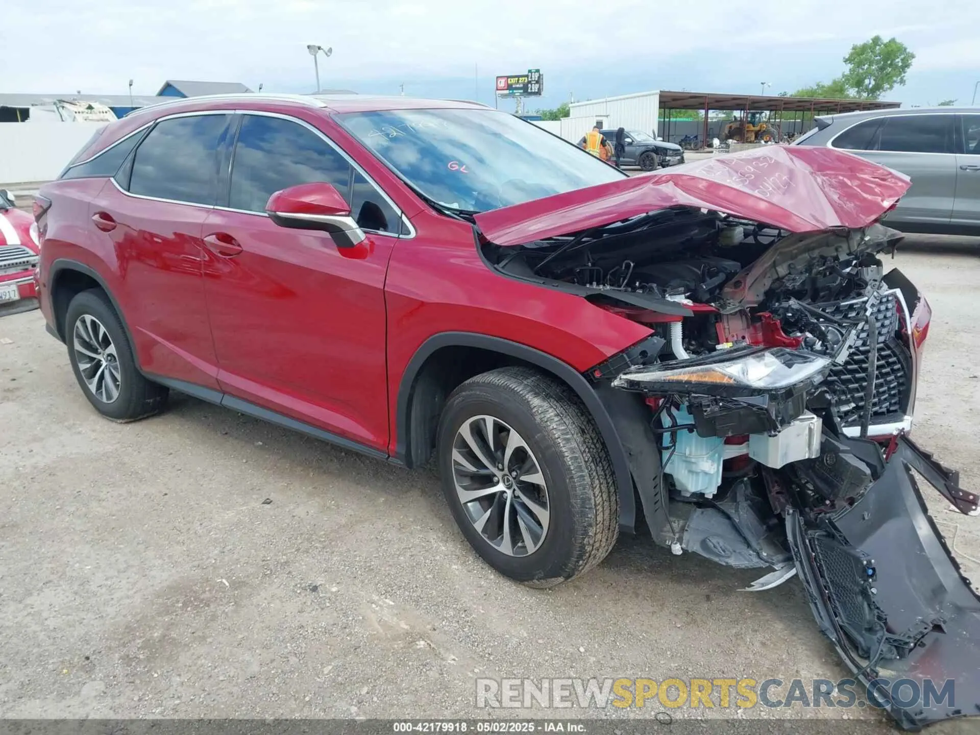 1 Photograph of a damaged car 2T2HZMAA0NC256932 LEXUS RX 350 2022