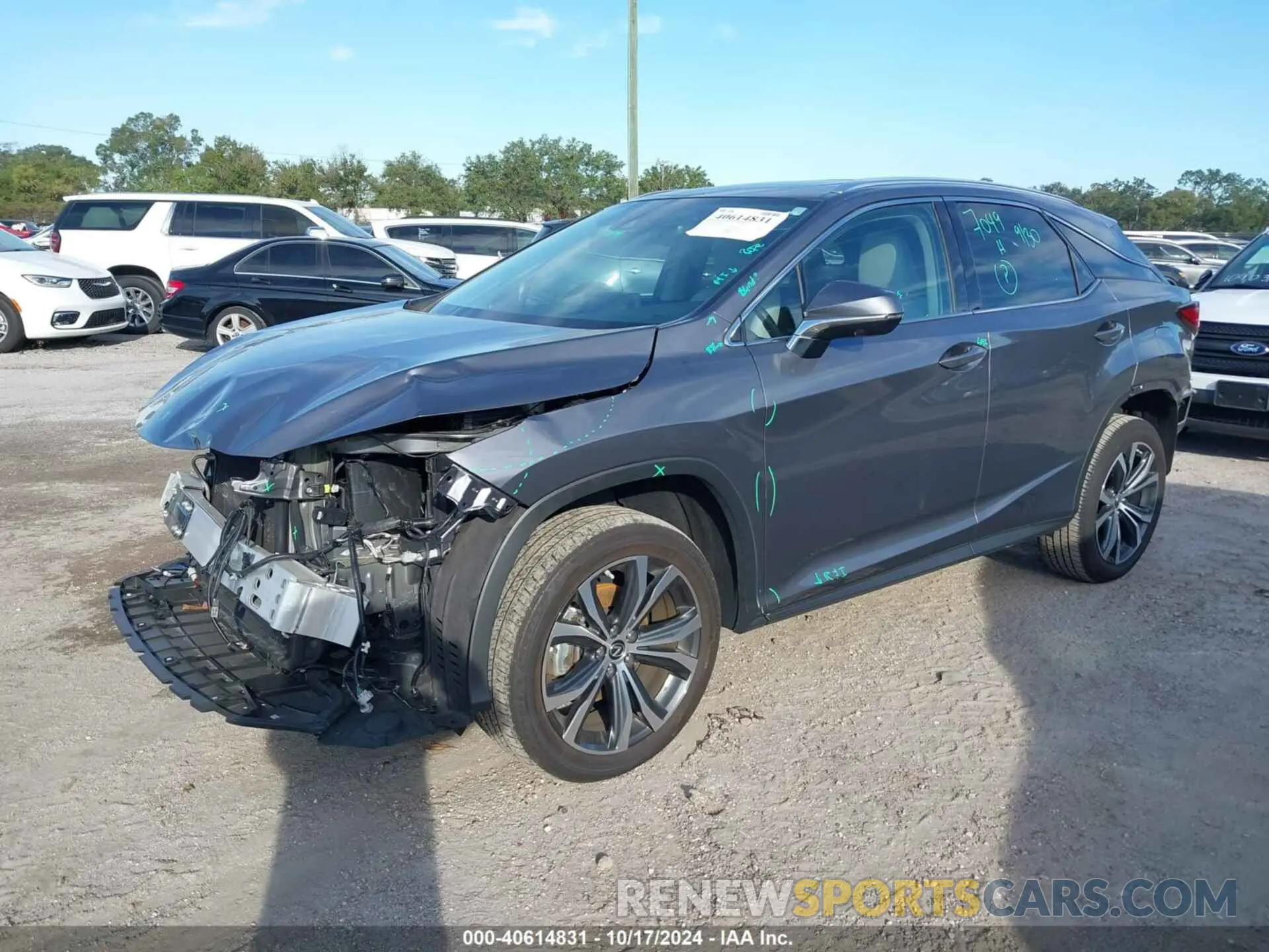2 Фотография поврежденного автомобиля 2T2HZMAA6NC238516 LEXUS RX 350 2022