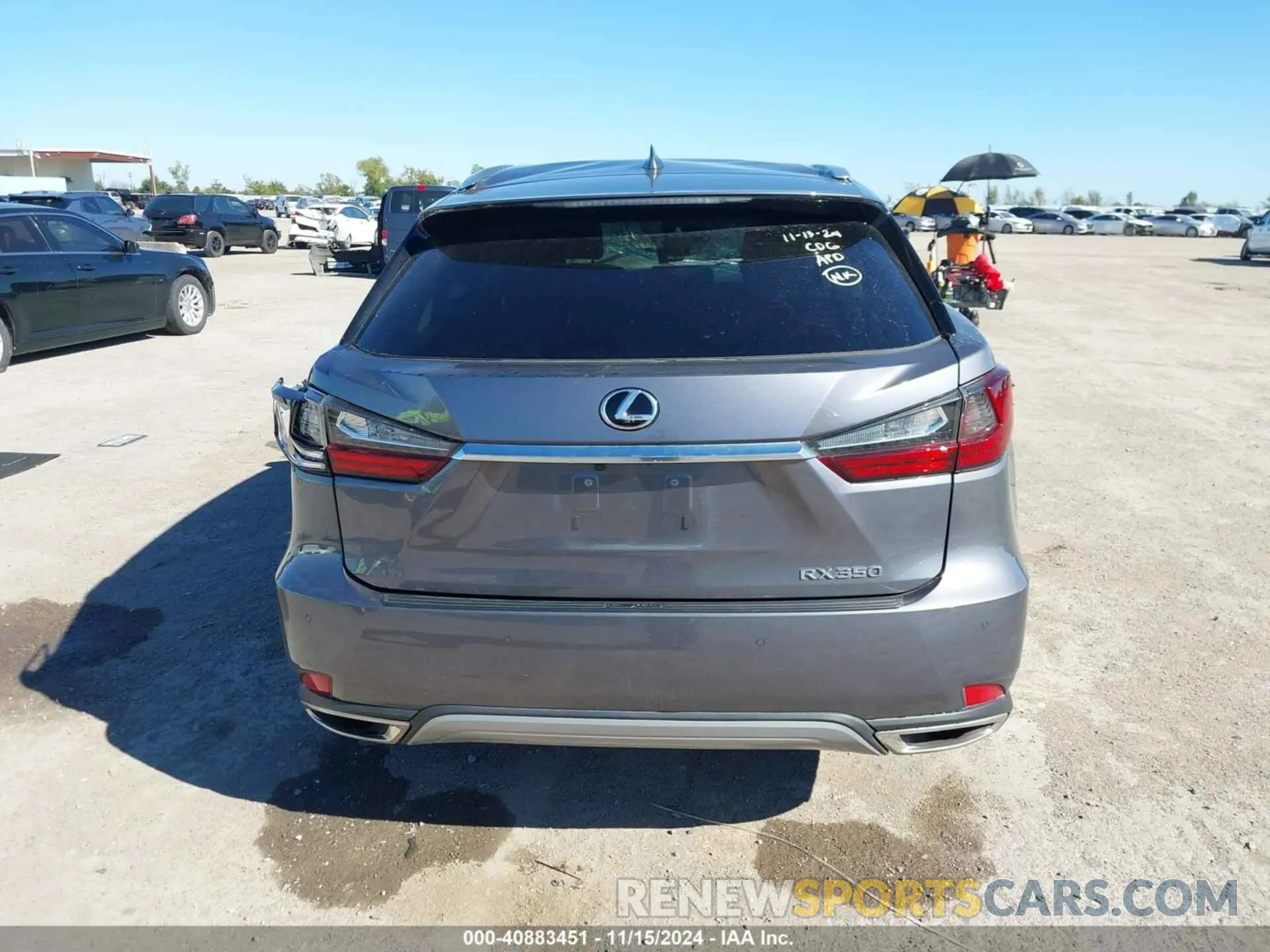 16 Фотография поврежденного автомобиля 2T2HZMAA8NC243202 LEXUS RX 350 2022